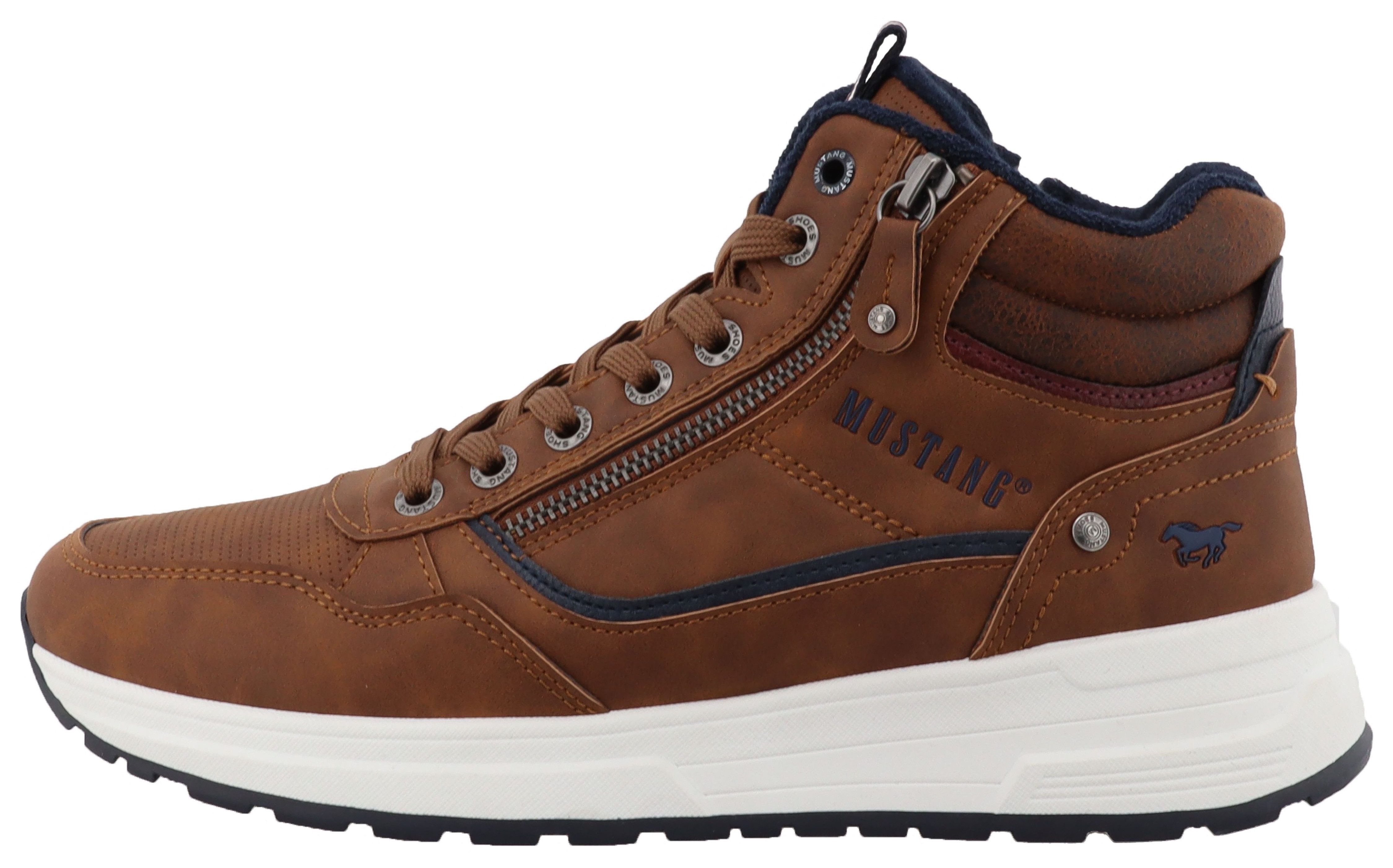 Mustang Shoes Winterlaarzen Luciano High top sneaker, veterboots met warme voering