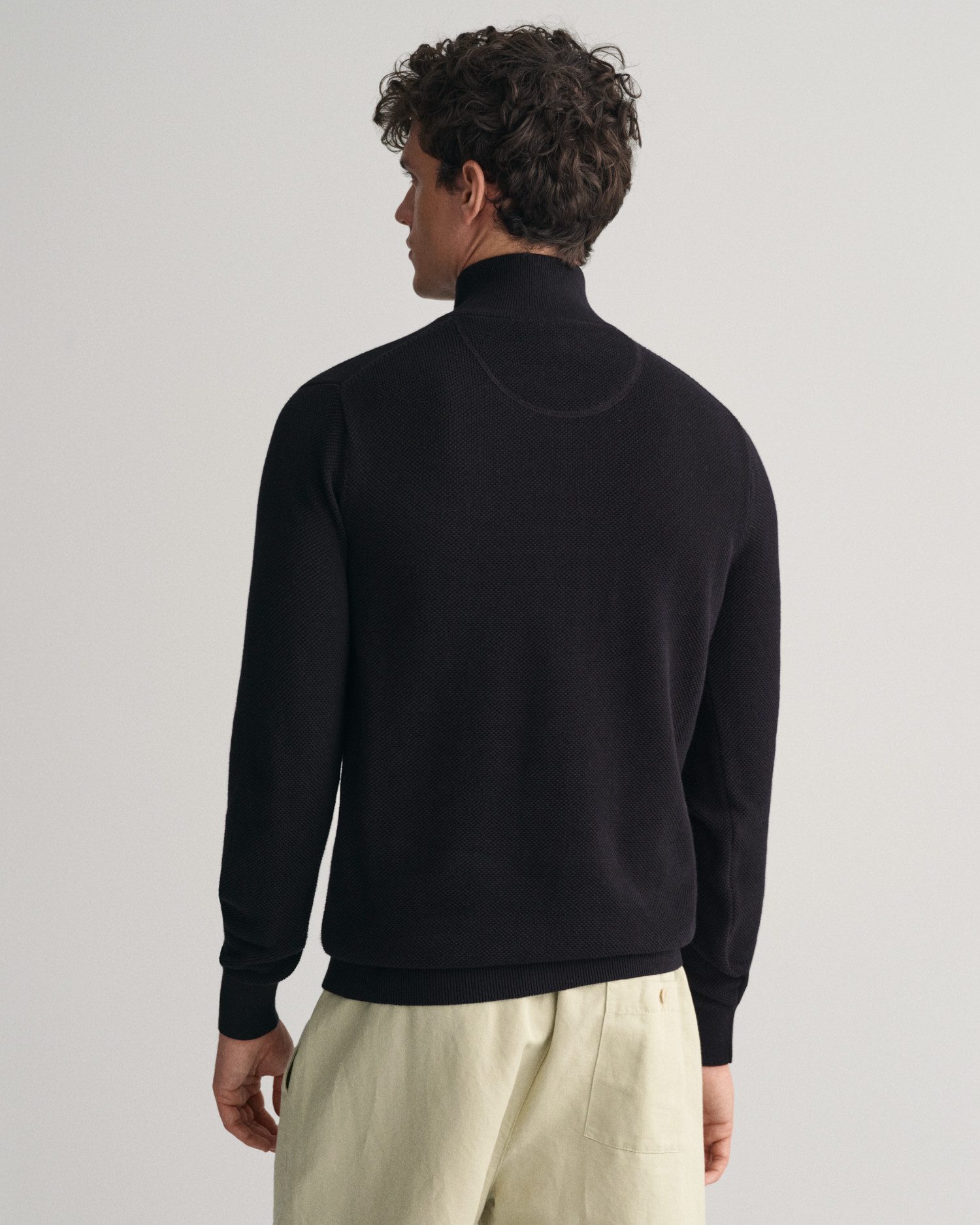 Gant Schipperstrui COTTON PIQUE HALF ZIP