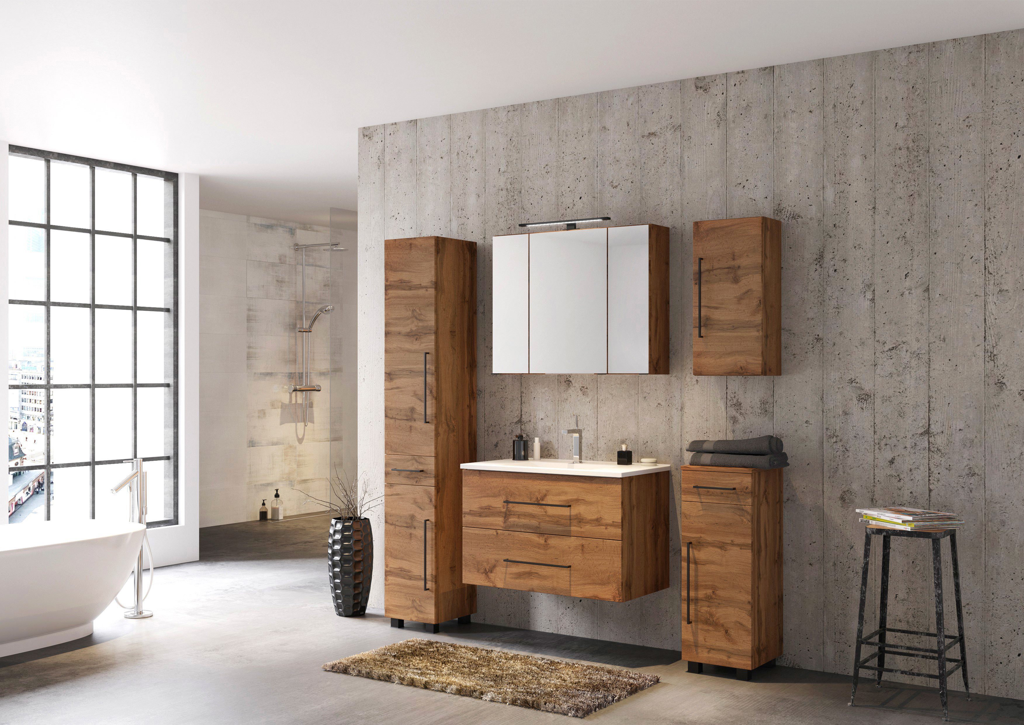 welltime Smalle kast Luena Breedte 30 cm, met metalen lade en soft-closefunctie