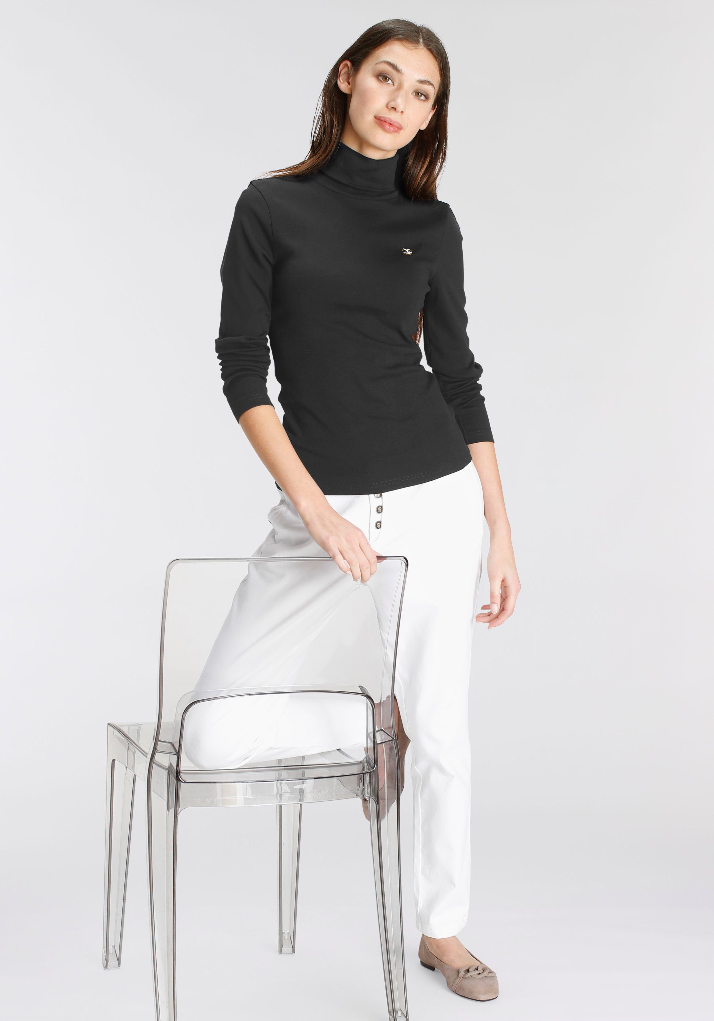 DELMAO Chino met bijpassende riem (set, 2-delig, Met gordel)