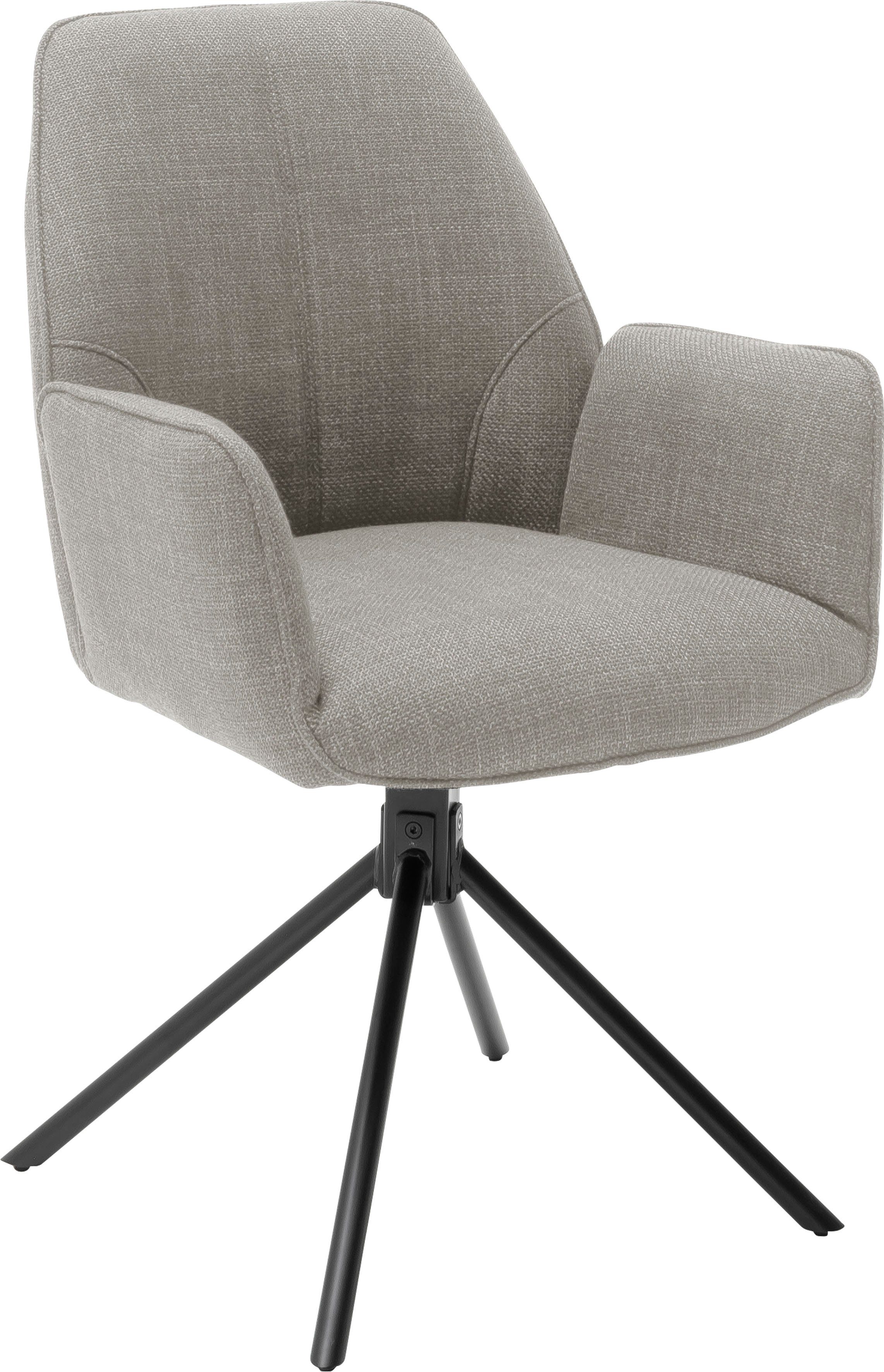 MCA furniture Stoel met 4 poten Pemba set van 2, 180°draaibaar met nivellering, stoel belastbaar tot 120 kg (set, 2 stuks)