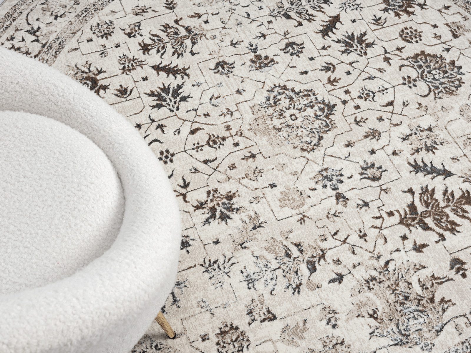 The carpet Vloerkleed Mila moderne woonkamer tapijt met elegant glanzende pool