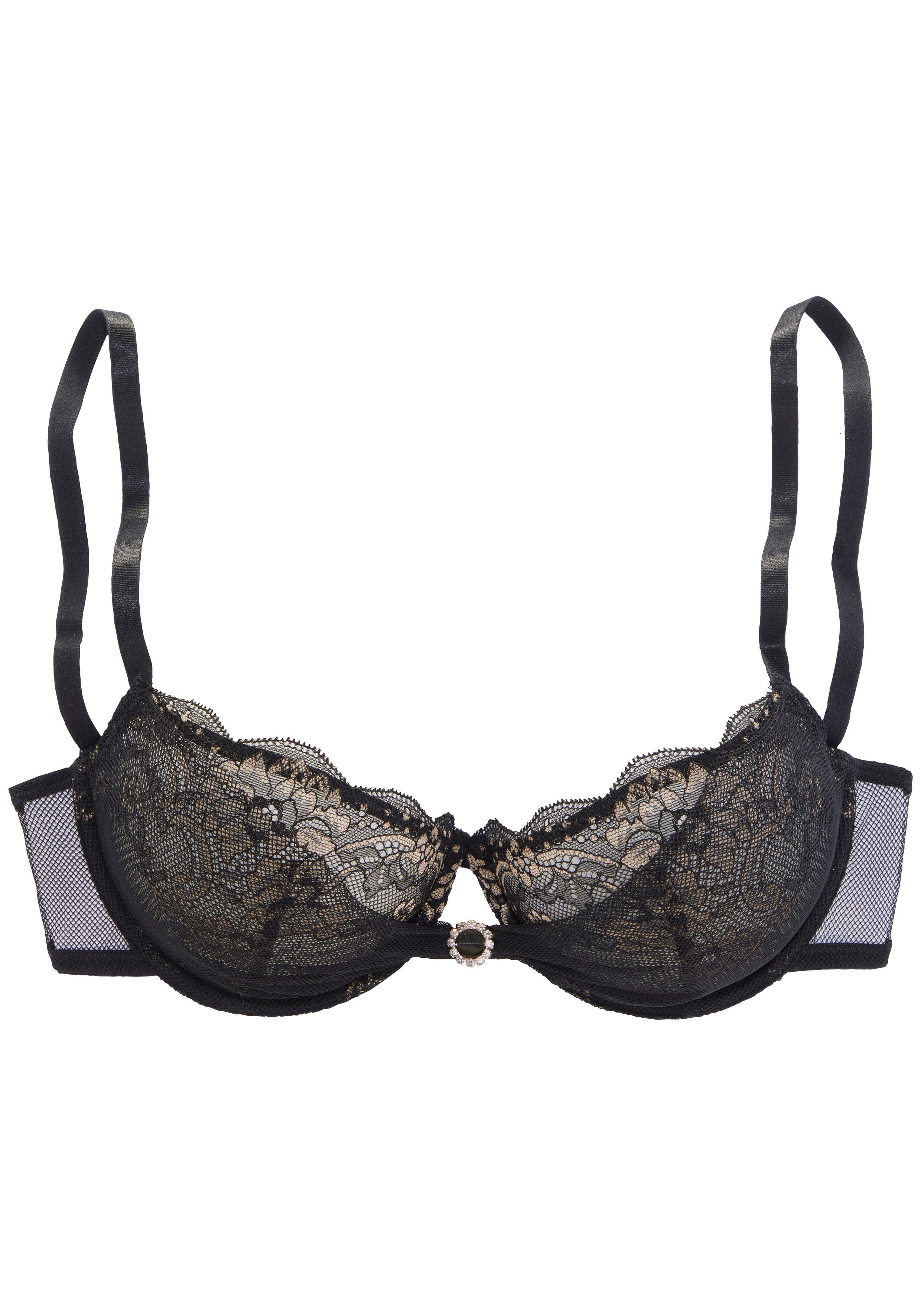 Lascana Beugel-bh met chique ringaccessoire, van extravagante kant, sexy lingerie