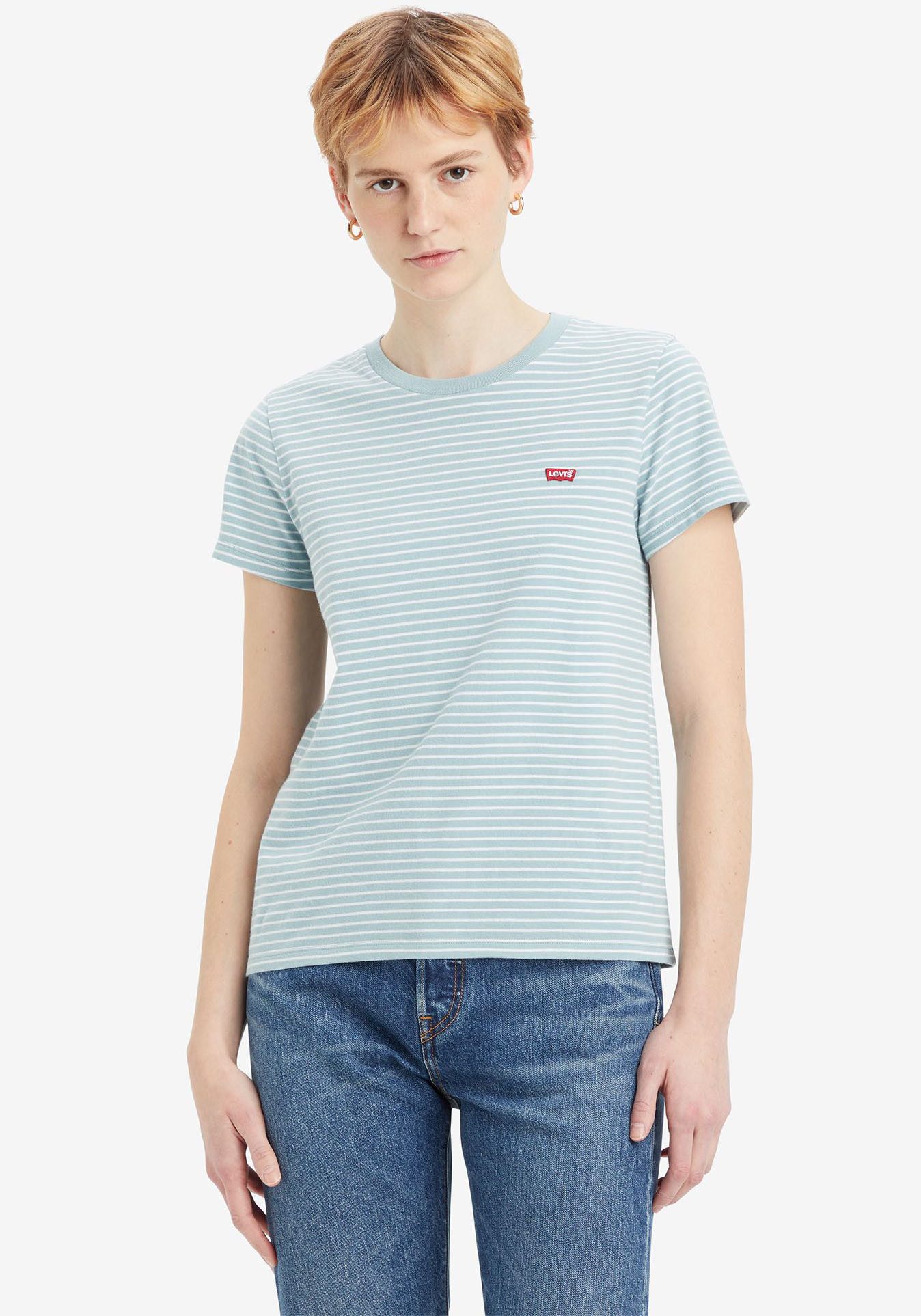 Levi's T-shirt The Perfect Tee met klein logoborduursel