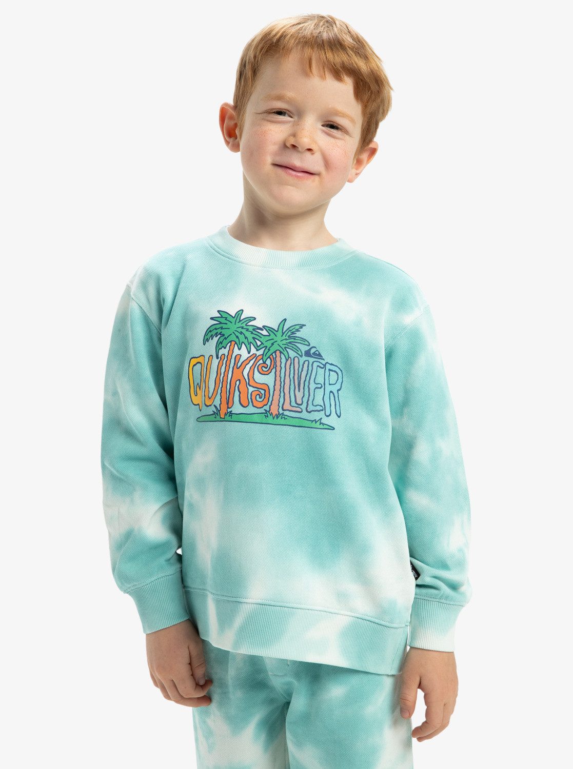 Quiksilver Sweatshirt Tie-dye jongens sweatshirts & -vesten maat 3(91-100cm) blauw