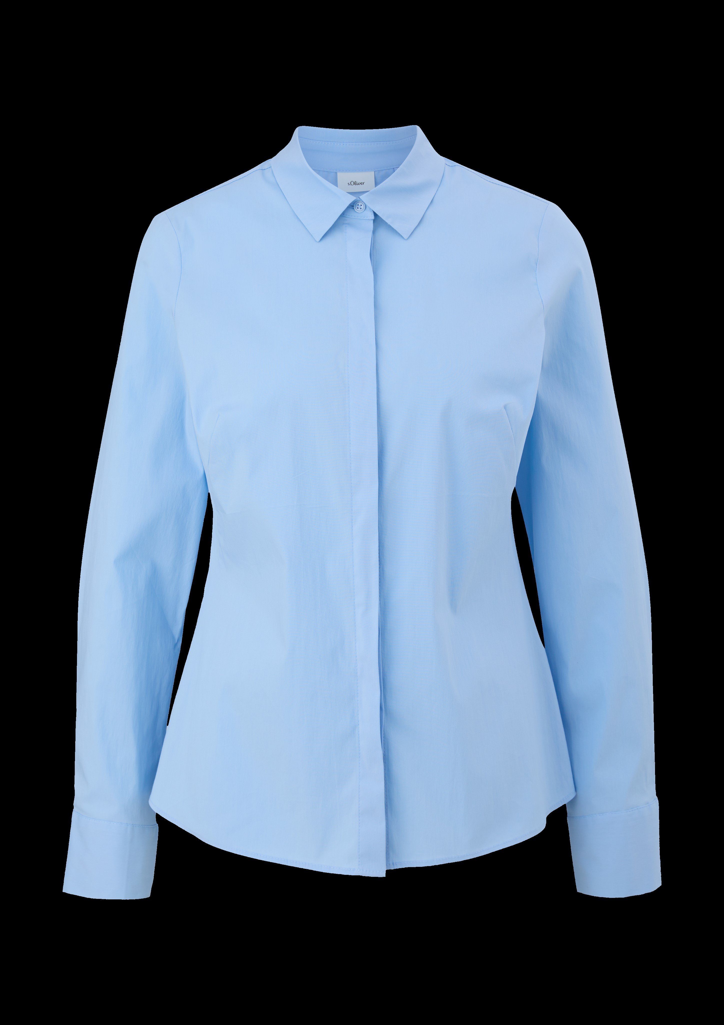 s.Oliver BLACK LABEL Klassieke blouse met verborgen knoopsluiting