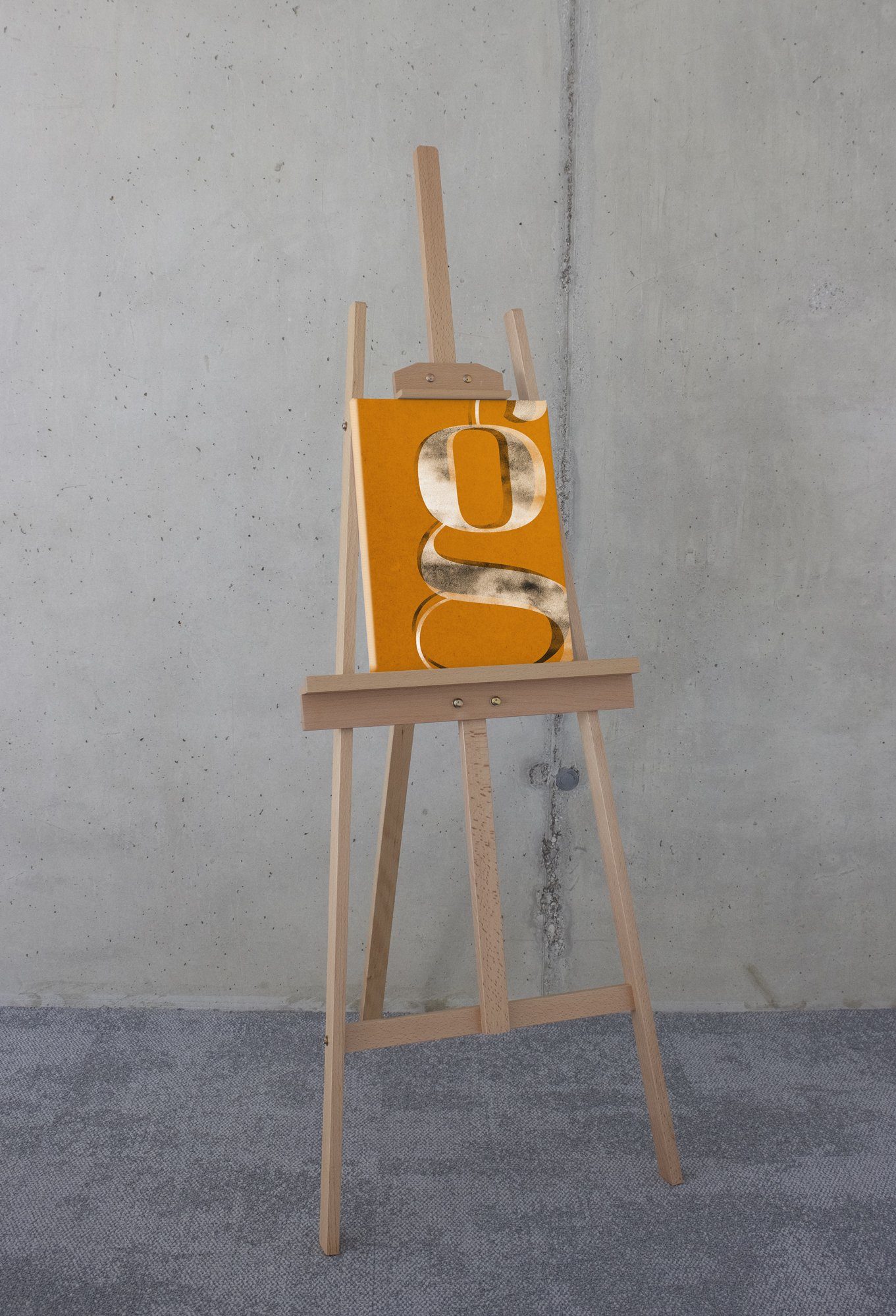 Komar Artprint op linnen Typo G wie Gustav - Afmeting 30 x 40 cm (1 stuk)