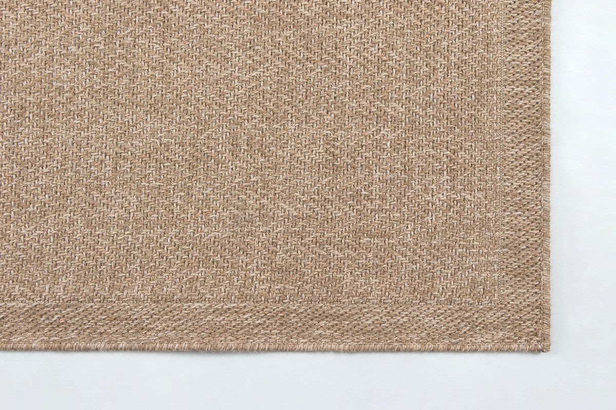 The carpet Vloerkleed Kansas moderne robuuste in- en outdoor tapijt jute look