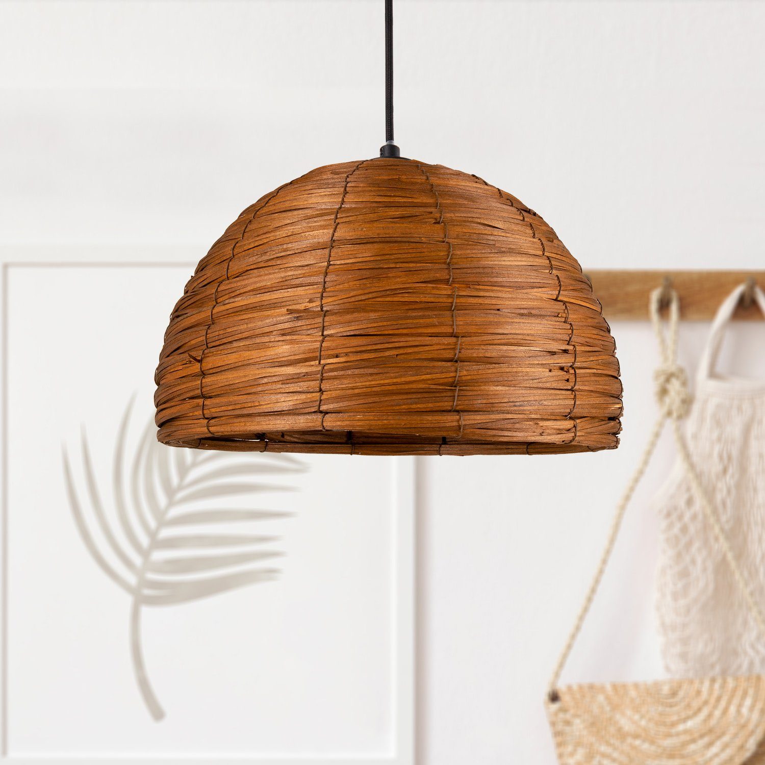 Paco Home Hanglamp GOGO Plafondlamp LED woonkamer en slaapkamer, gras, decoratie E27