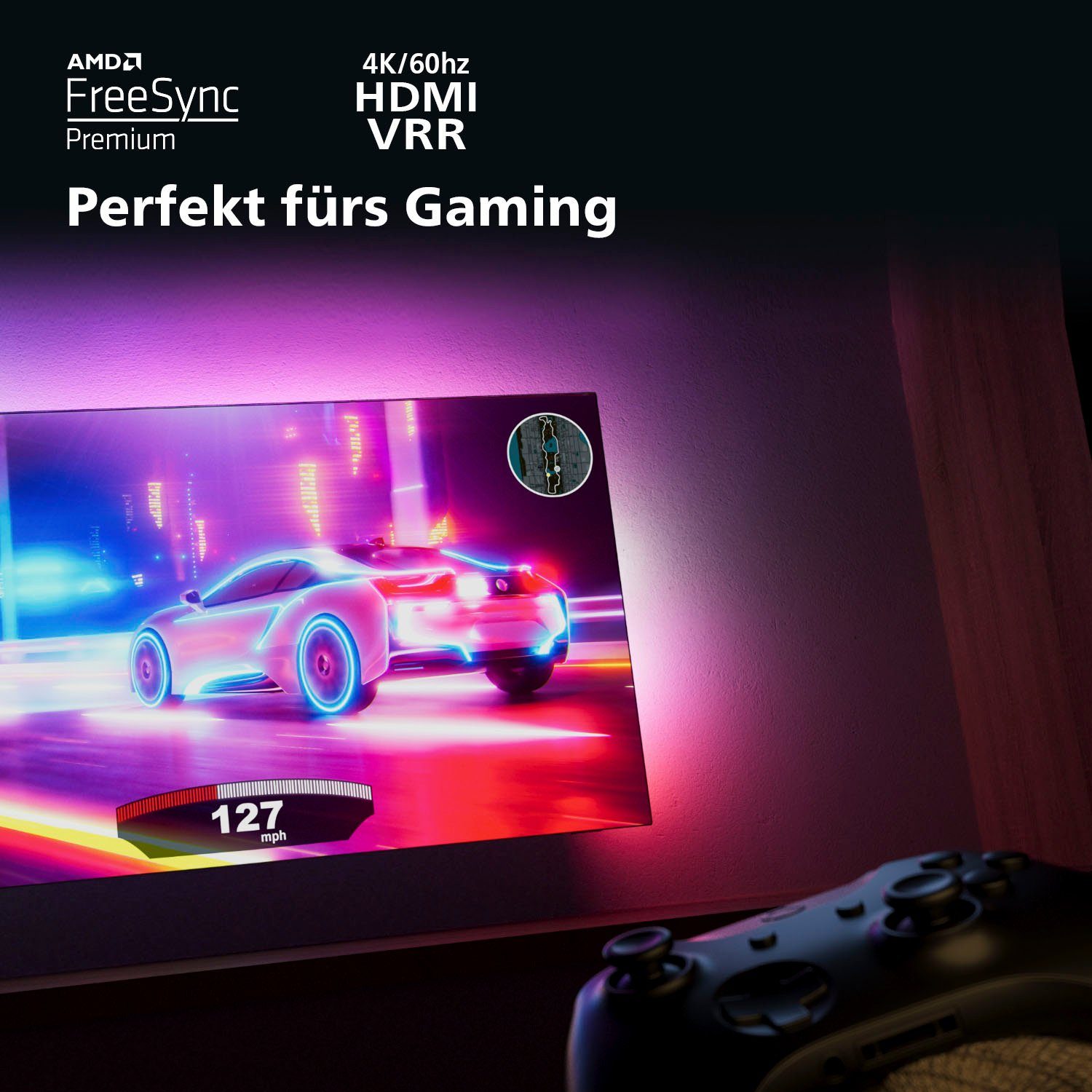 Philips Led-TV 50PUS8548/12, 126 cm / 50", 4K Ultra HD, Android TV - Google TV - Smart TV, ambilight langs 3 randen