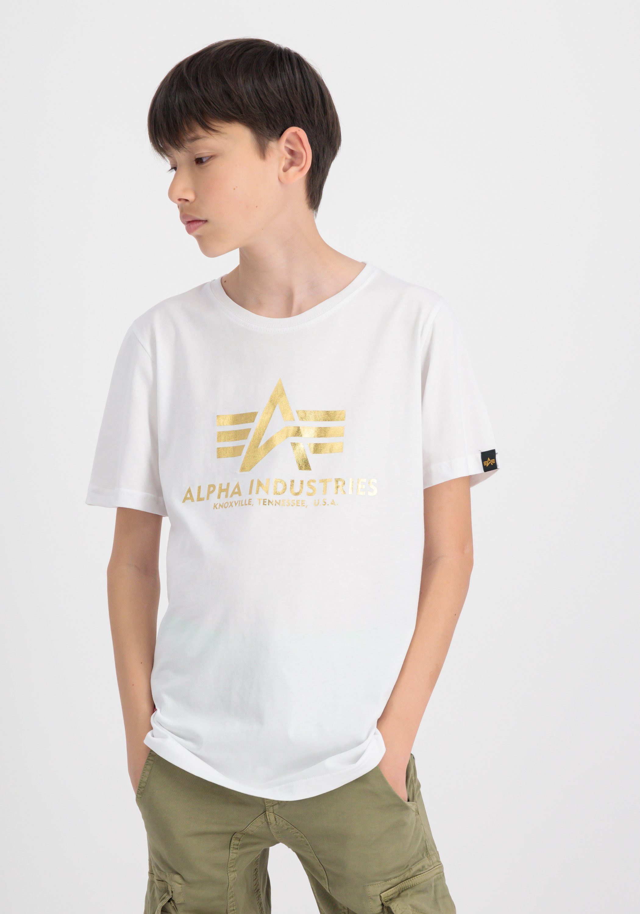 Alpha Industries T-shirt Kids T-Shirts Basic T Foil Print Kids Teens