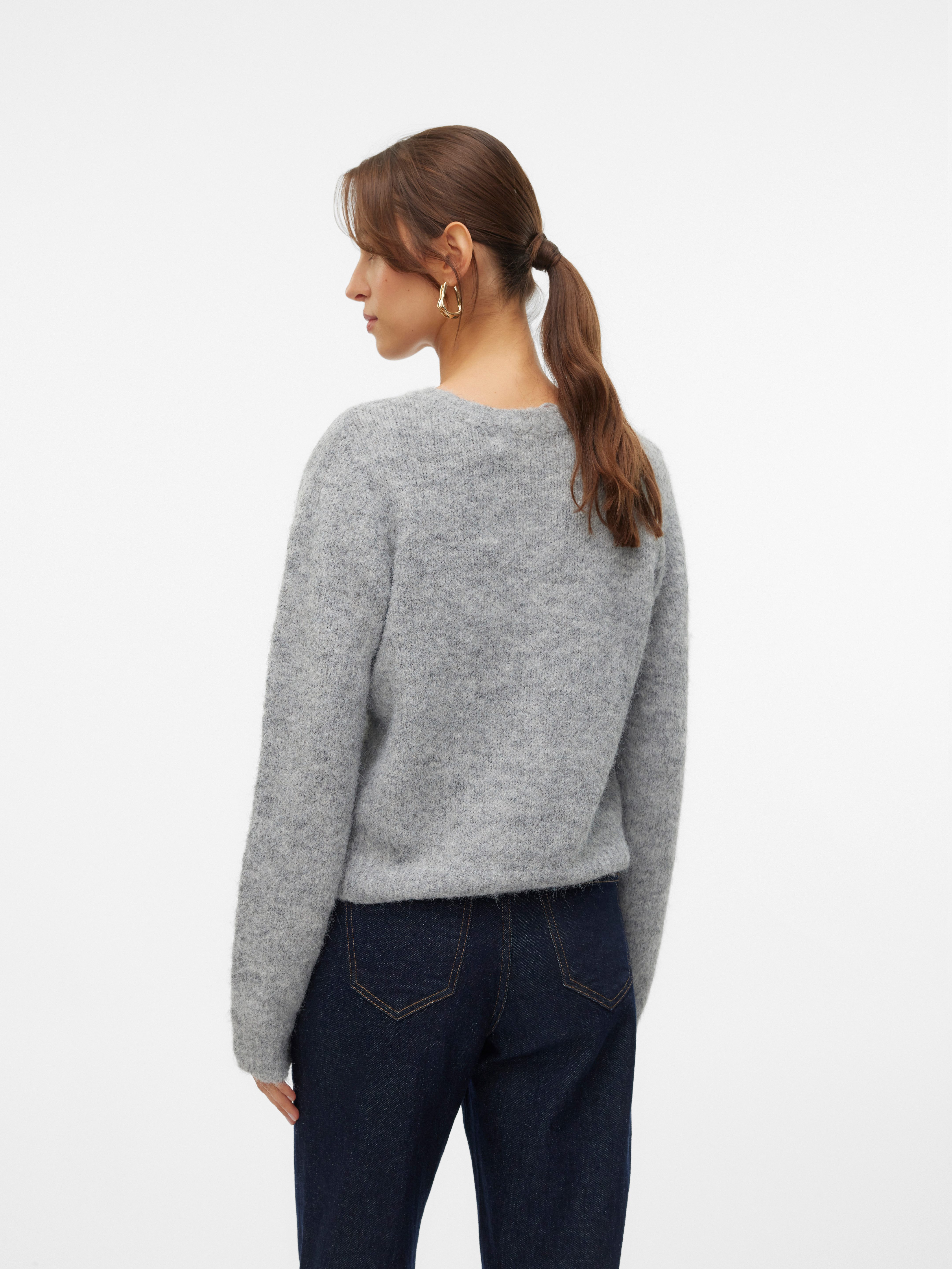 Vero Moda Vest VMNOVAH LS O-NECK BUTTON CARDI GA NOOS