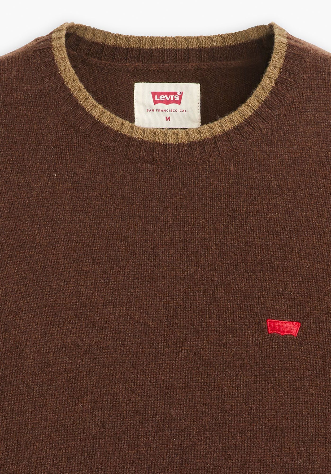 Levi's Wollen trui ORIGINAL HM SWEATER in klassieke ronde halsvorm