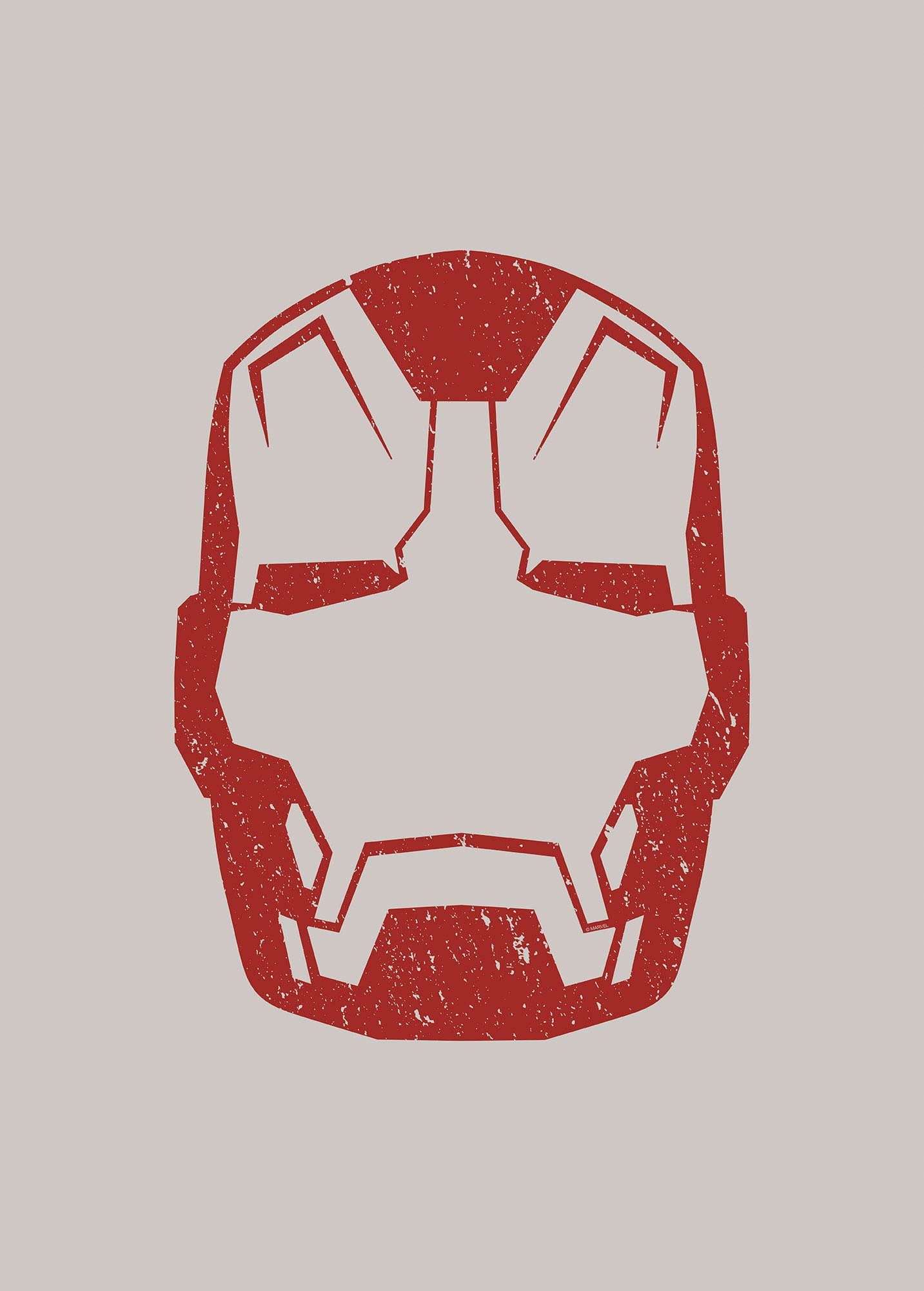 Komar Artprint Iron Man Helmet MK 43