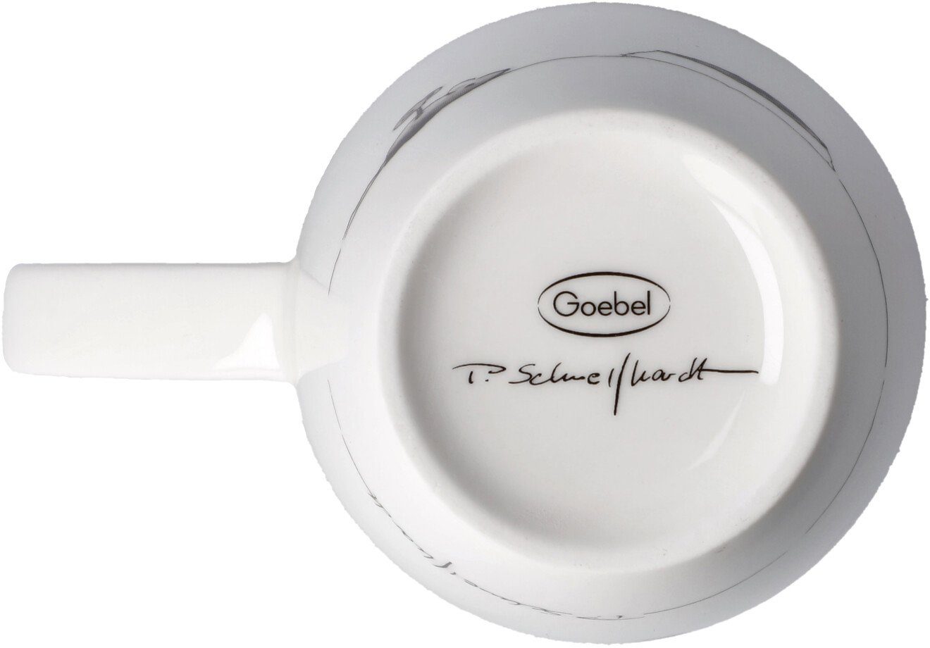 Goebel Kopje Peter Schnellhardt Theekop met deksel en filter, Peter Schnellhardt - Lunchpauze