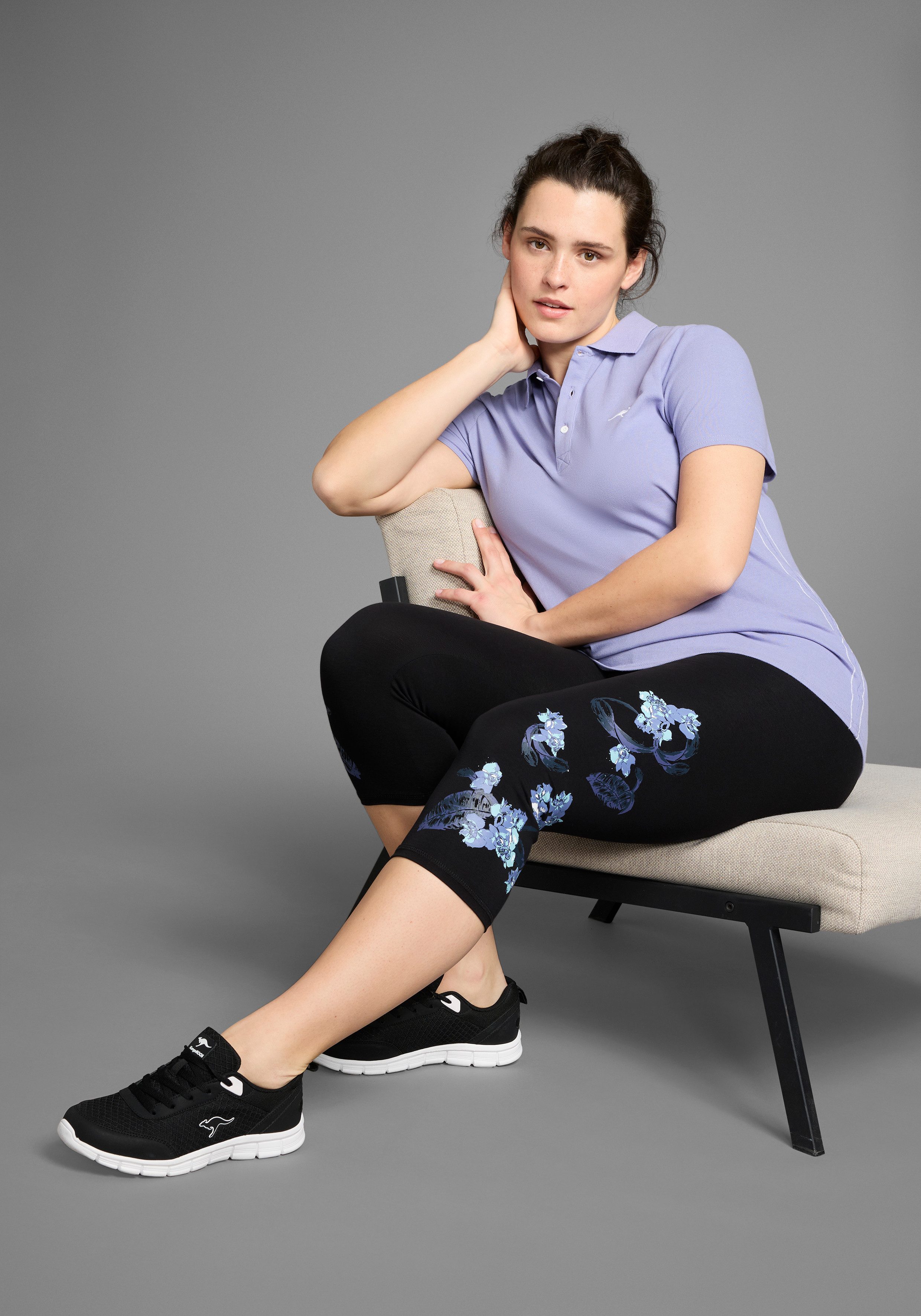 KangaROOS Poloshirt Korte mouwen, effen, polokraag, van katoen