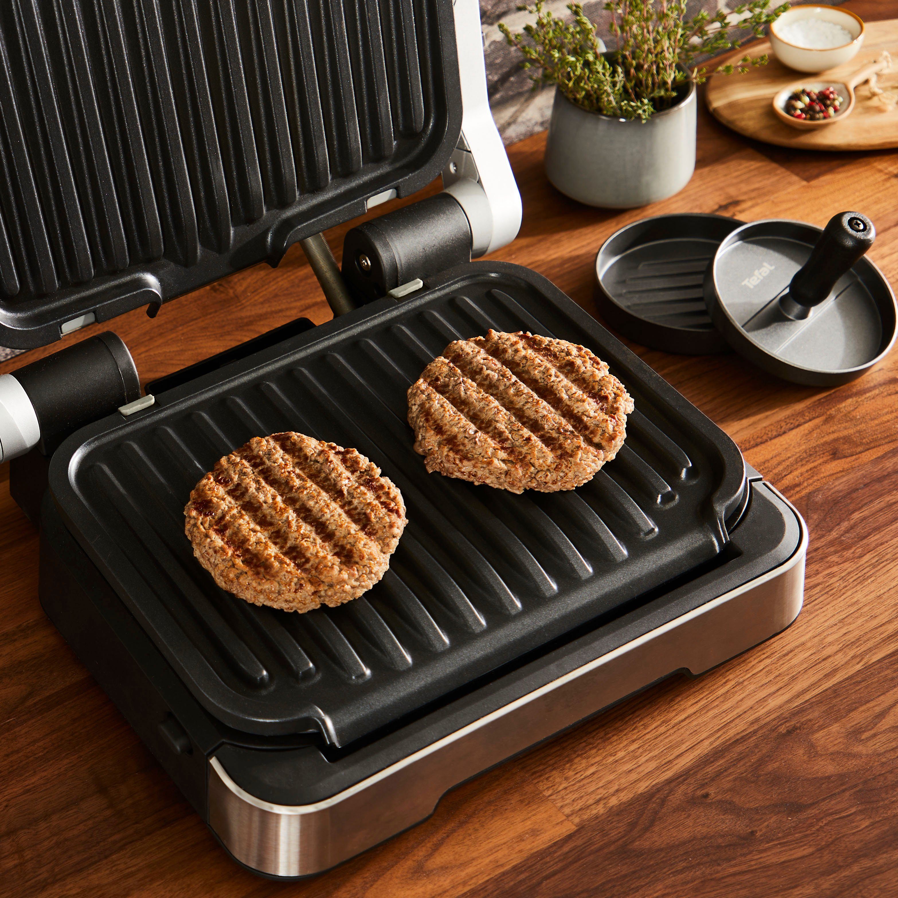 Tefal Burgerpers K18511 (hamburgerpers) voor perfecte vlees-, vis- & veggieburger