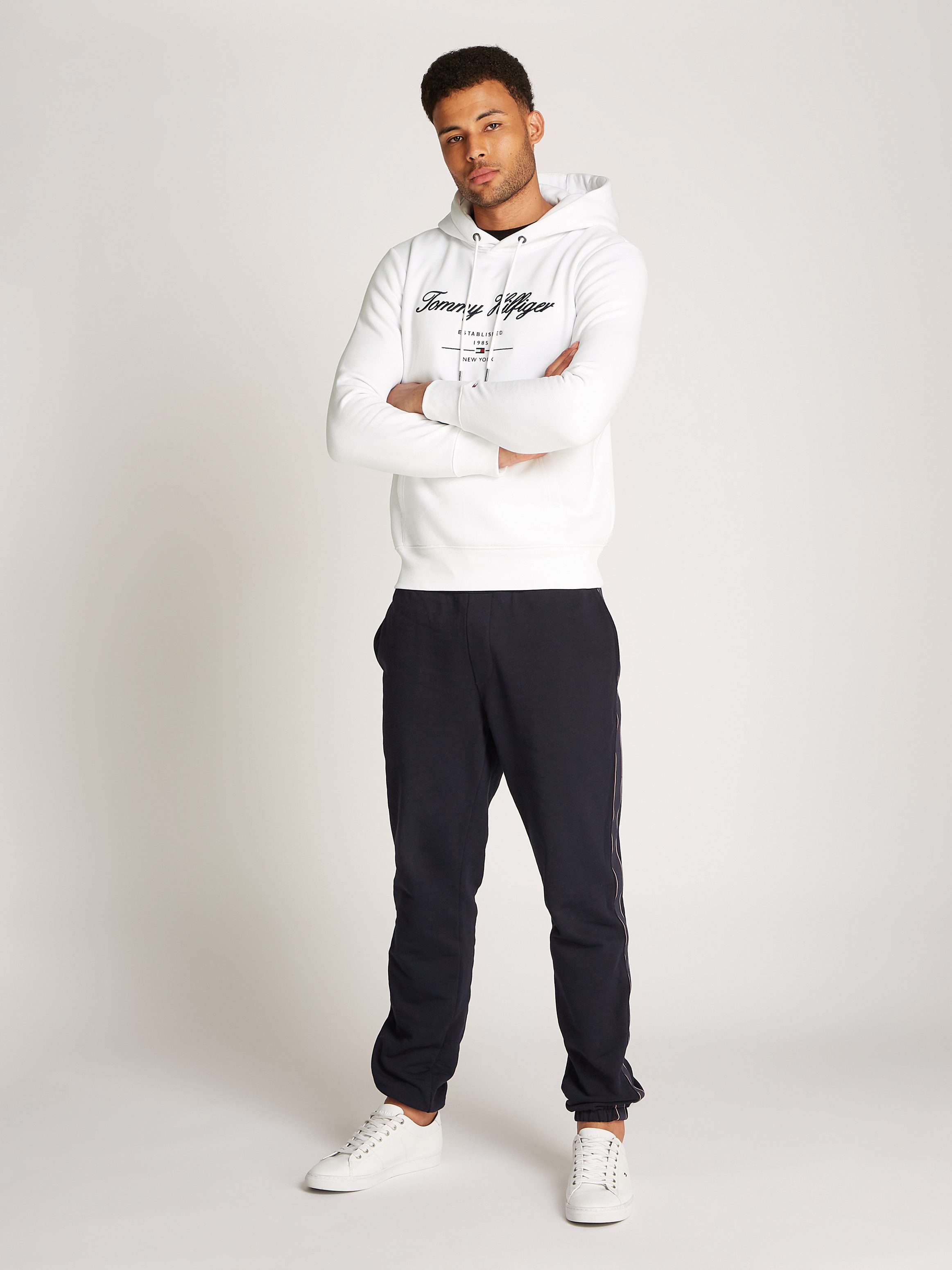 Tommy Hilfiger Hoodie SCRIPT LOGO HOODY met opgestikt logo