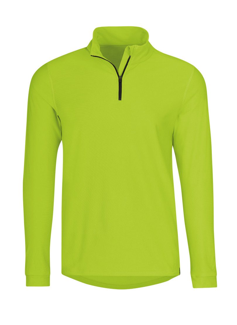 Trigema Sweatshirt TRIGEMA sportshirt met lange mouwen en ritssluiting