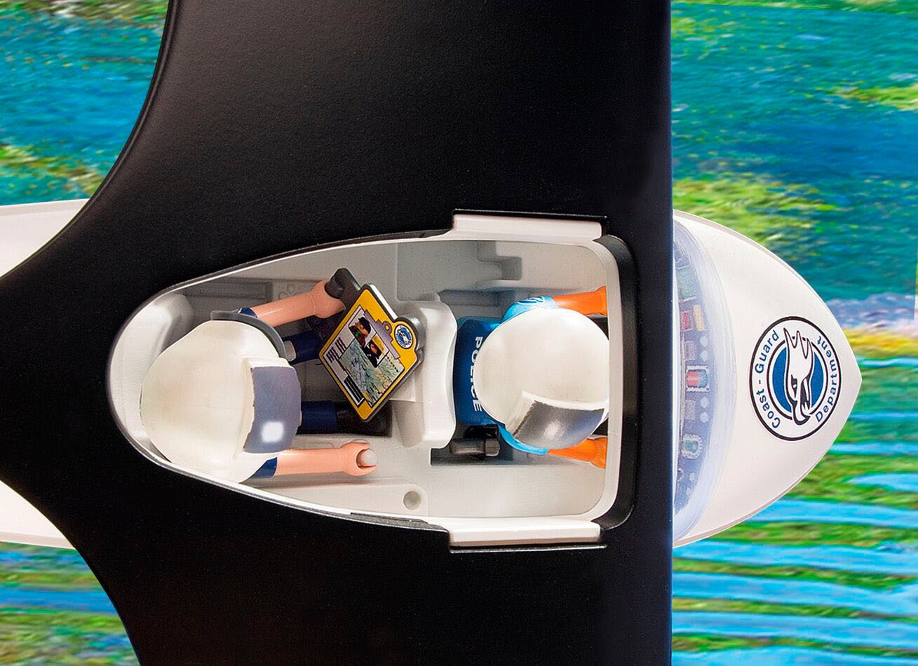 Playmobil® Constructie-speelset Polizei Wasserflugzeug (4445), Action Heroes (30-delig)