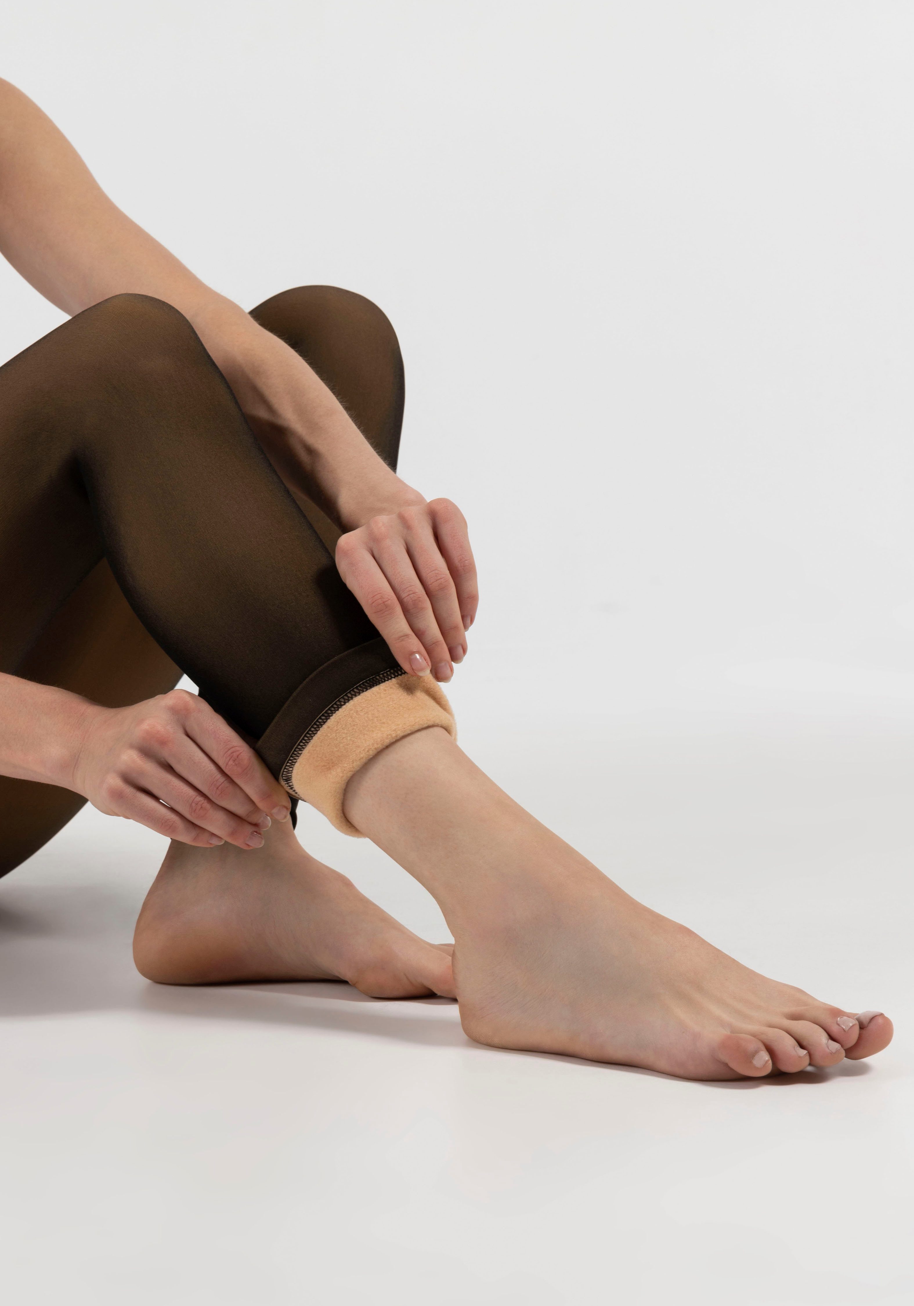 Camano Thermolegging Comfort Thermo warme & transparante leggings, comfort katoen kruis