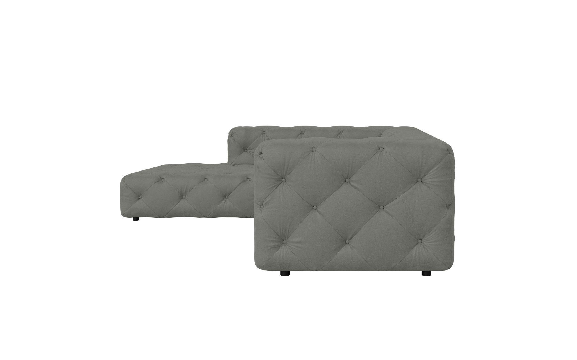 Places of Style Hoekbank FOLLINA L-vorm, met klassieke Chesterfield-knoopstiksels