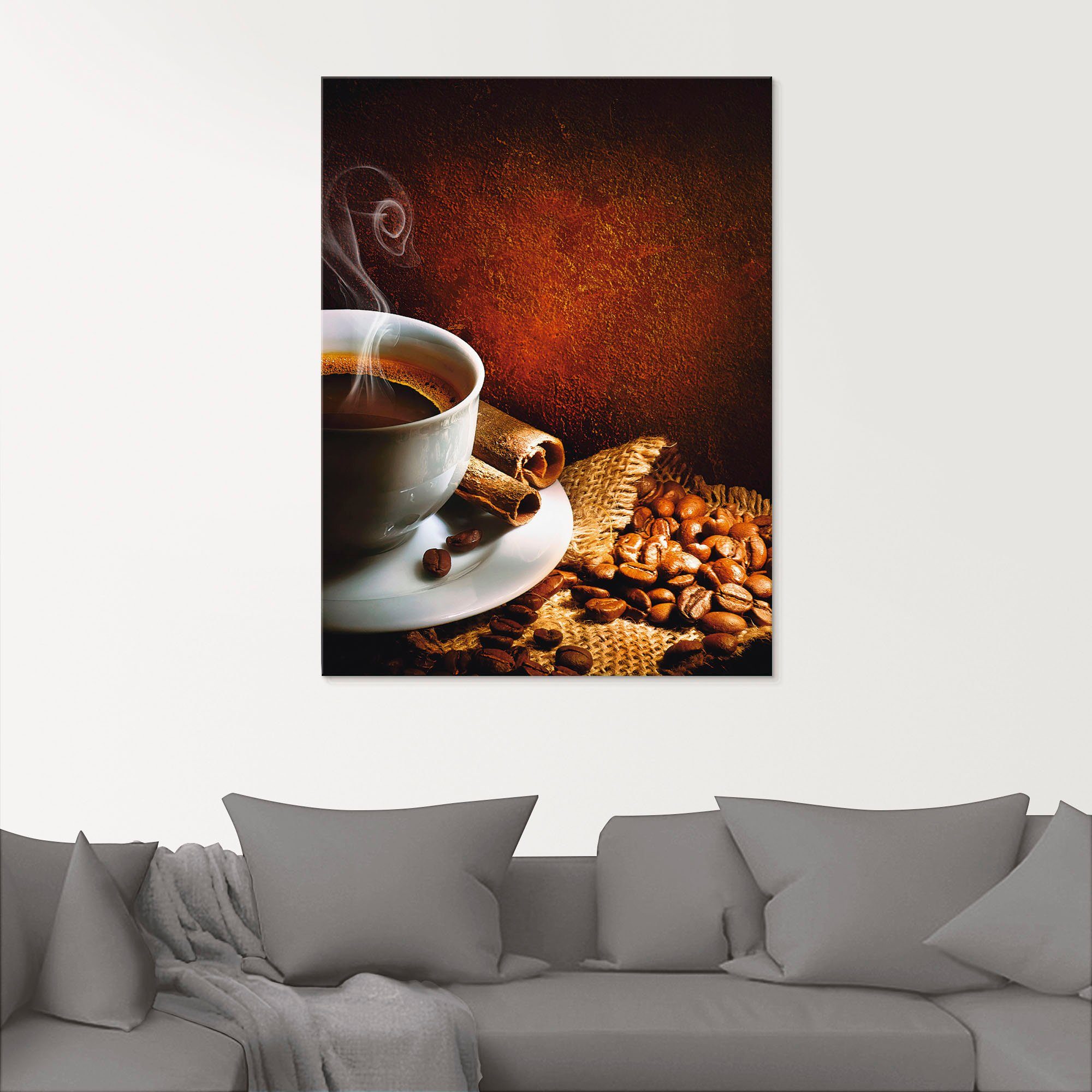 Artland Print op glas Koffie in verschillende maten