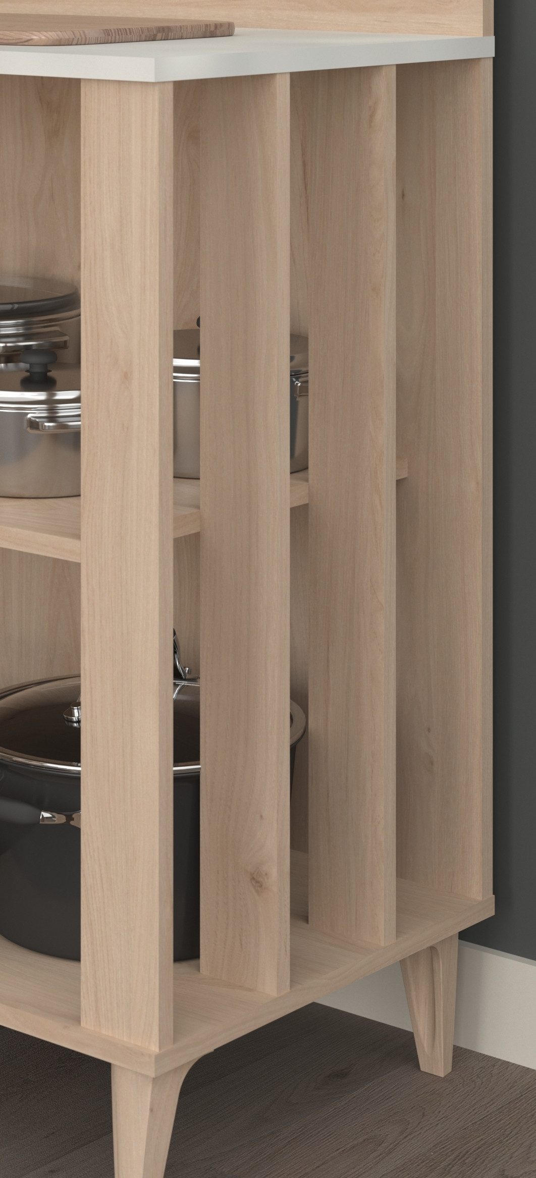 Parisot Kastenset Gala 1 decoratieve claustra aan de zijkanten van de bovenste vakken (set, 2 stuks)