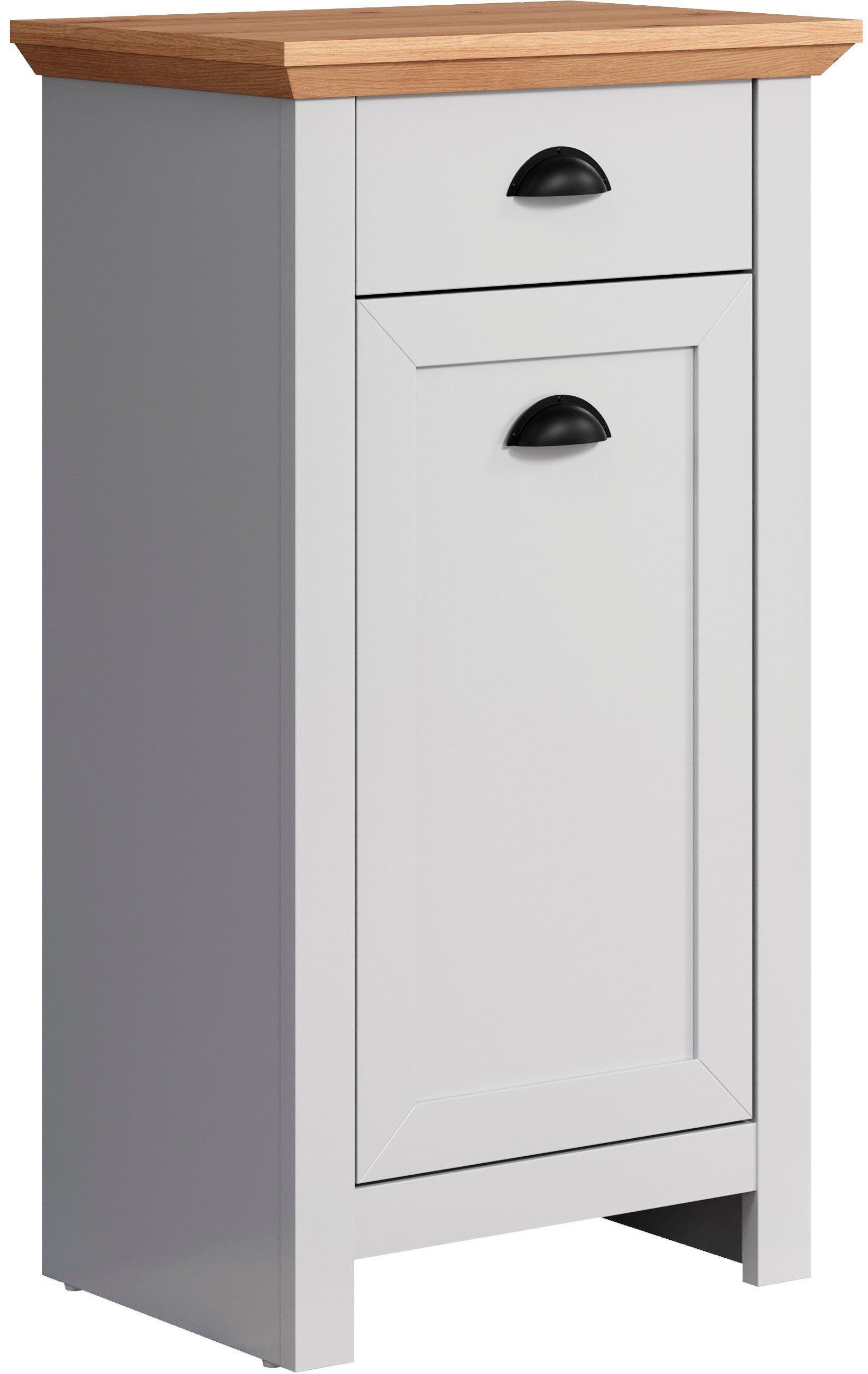 Home affaire Badkamerkast Onderkast met schelpgrepen in landhuisstijl - (B/D/H) 46/33/84 cm