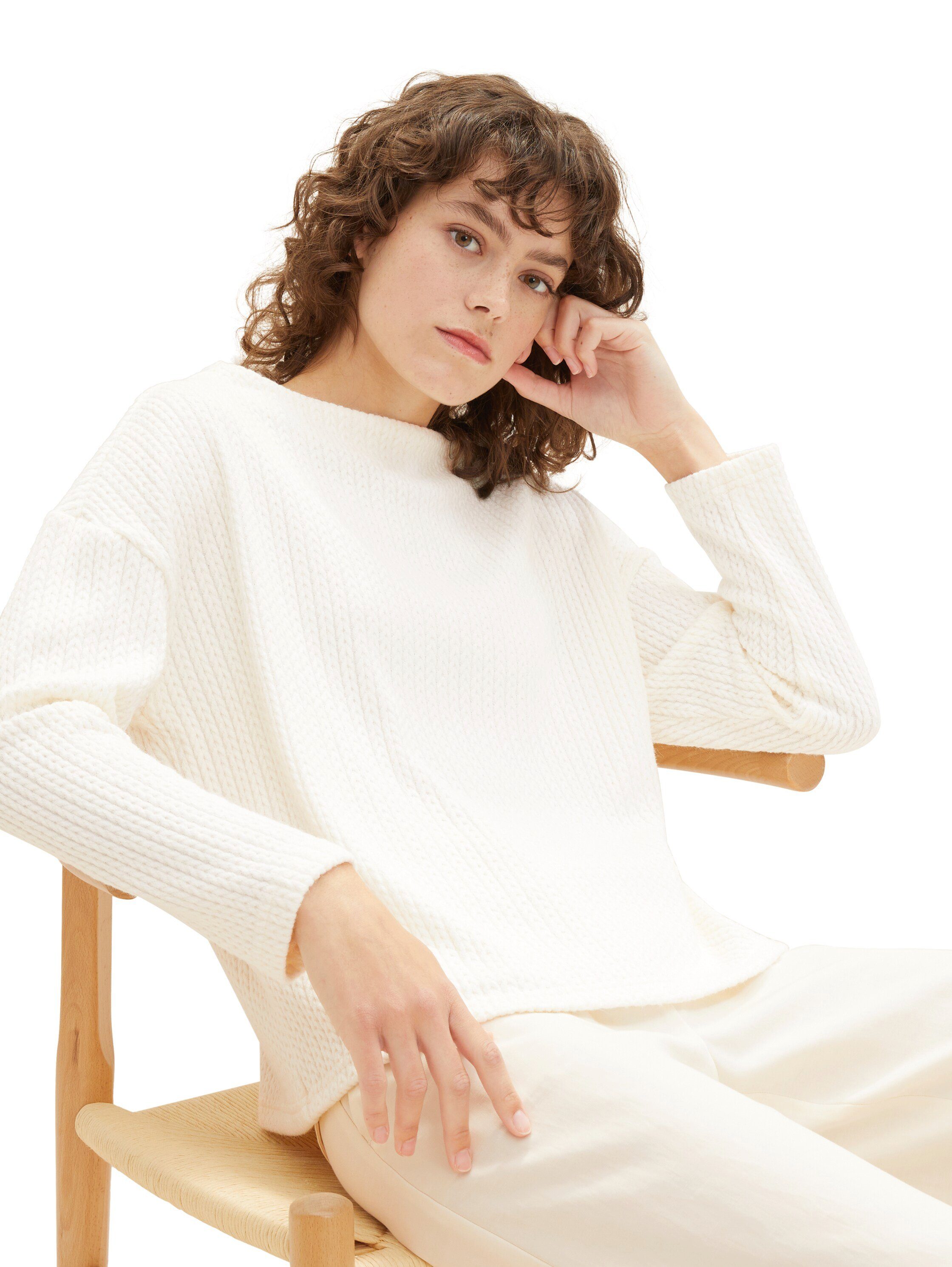 Tom Tailor Sweatshirt met drop-shoulder naad