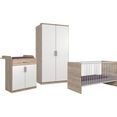 wimex complete babykamerset kiel bed + commode + 2-deurs kast (3 stuks) wit