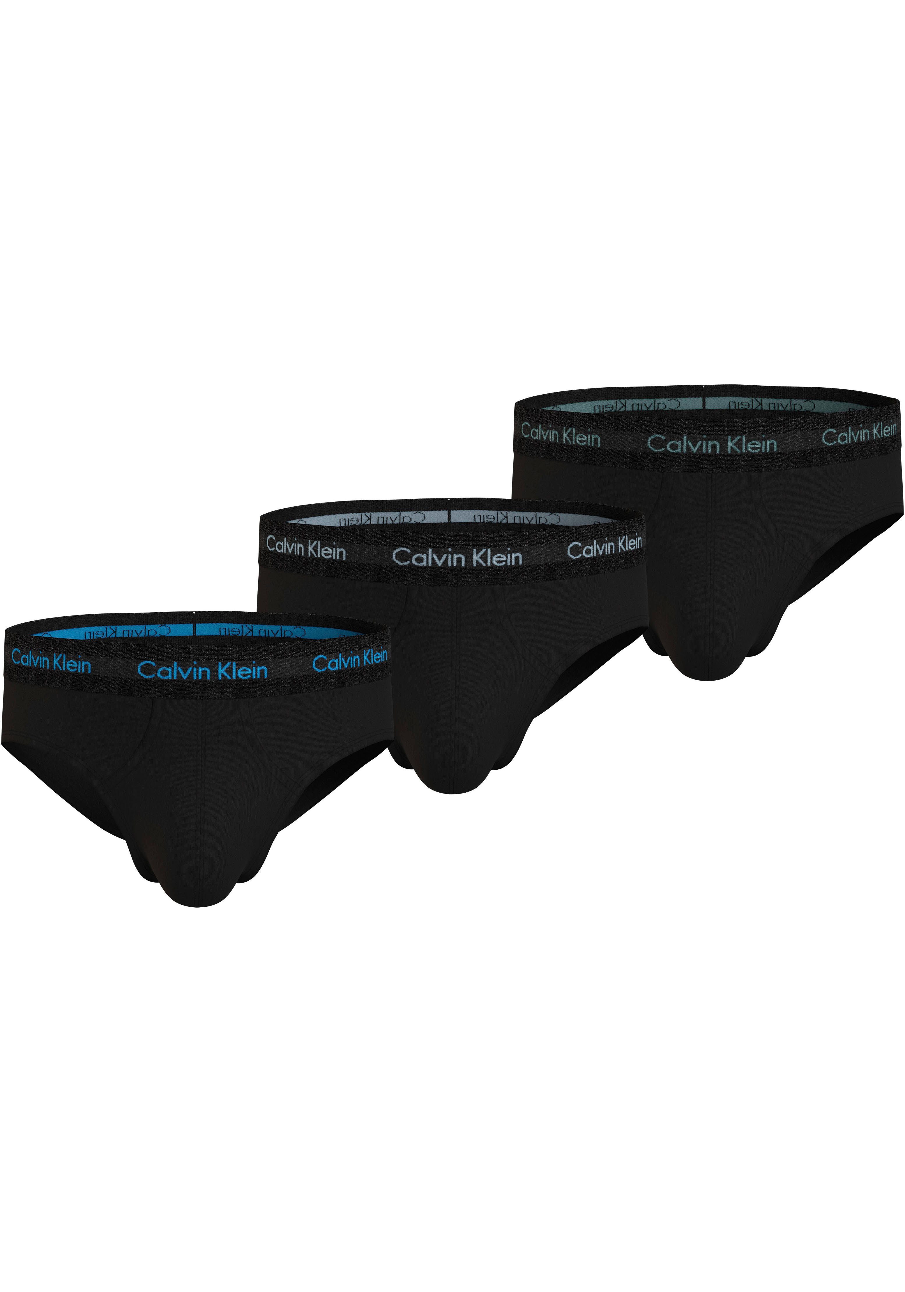 Calvin Klein Slip HIP BRIEF 3PK met elastische logo-band (3 stuks, Set van 3)