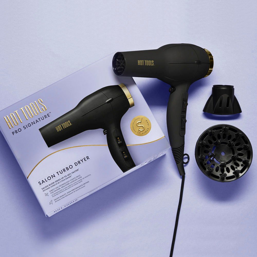 HOT TOOLS Ionic haardroger Pro Signature HTDR5577E 2000w, 3 warmtestanden en 2 snelheden, lichtgewicht, met uk/eu-stekker