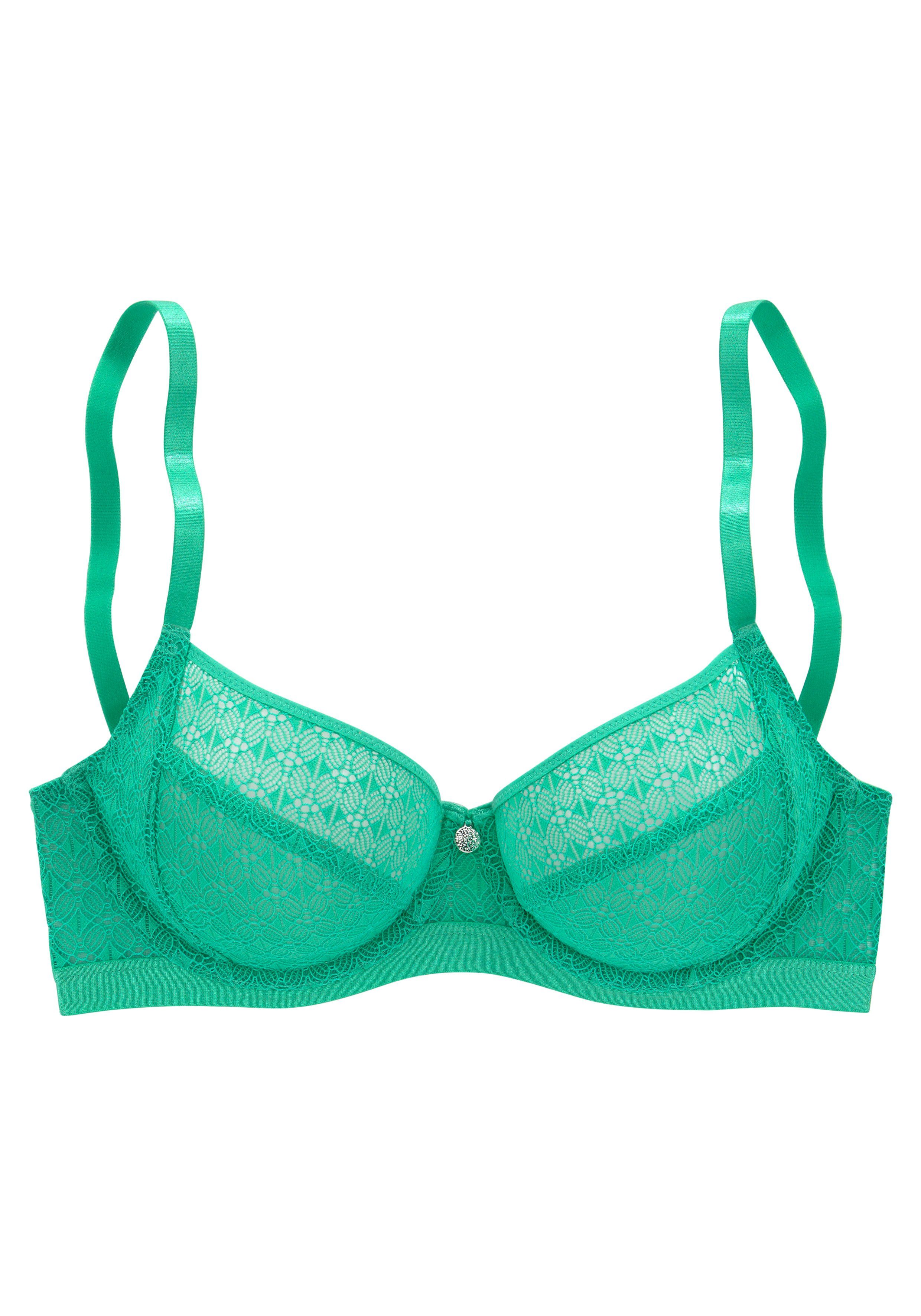 Lascana Beugel-bh Tilda met modieus kant en metalen accessoire, lingerie