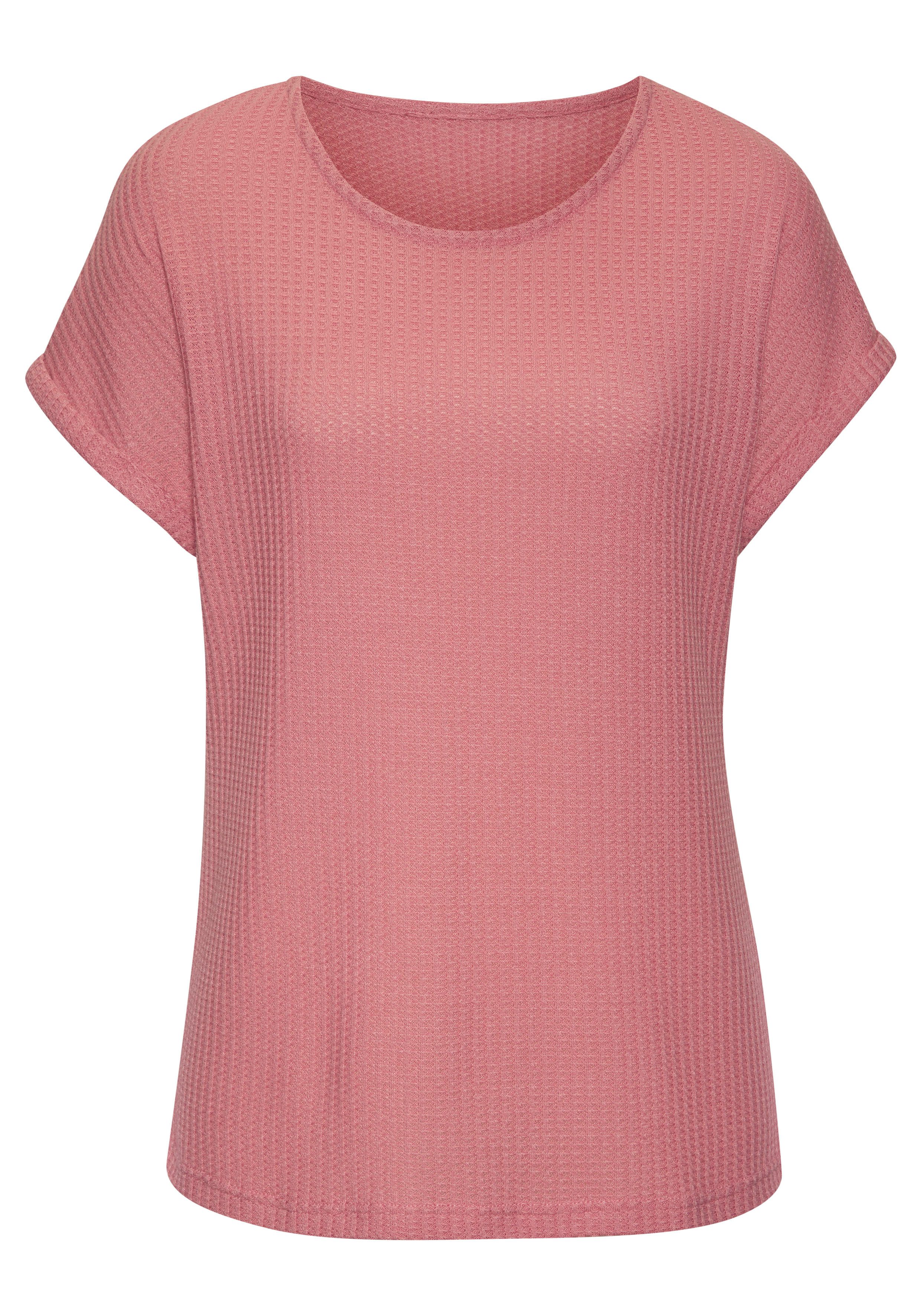Vivance Shirt met korte mouwen Van zachte piquékwaliteit (Set van 2)