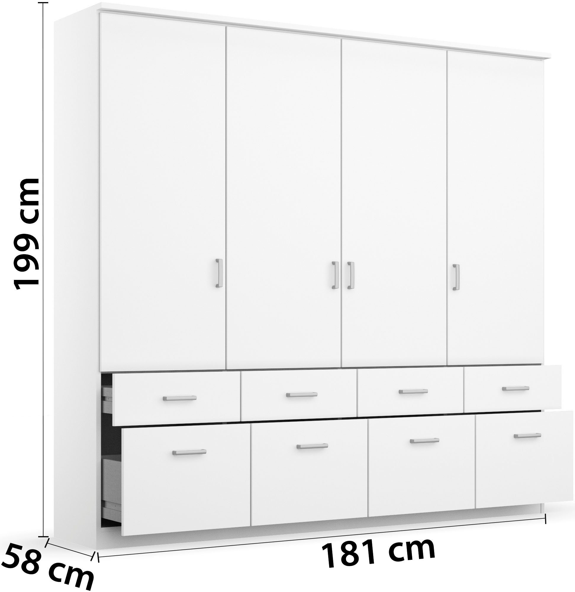 rauch Kledingkast kast garderobe plafondhoge kast BREMEN