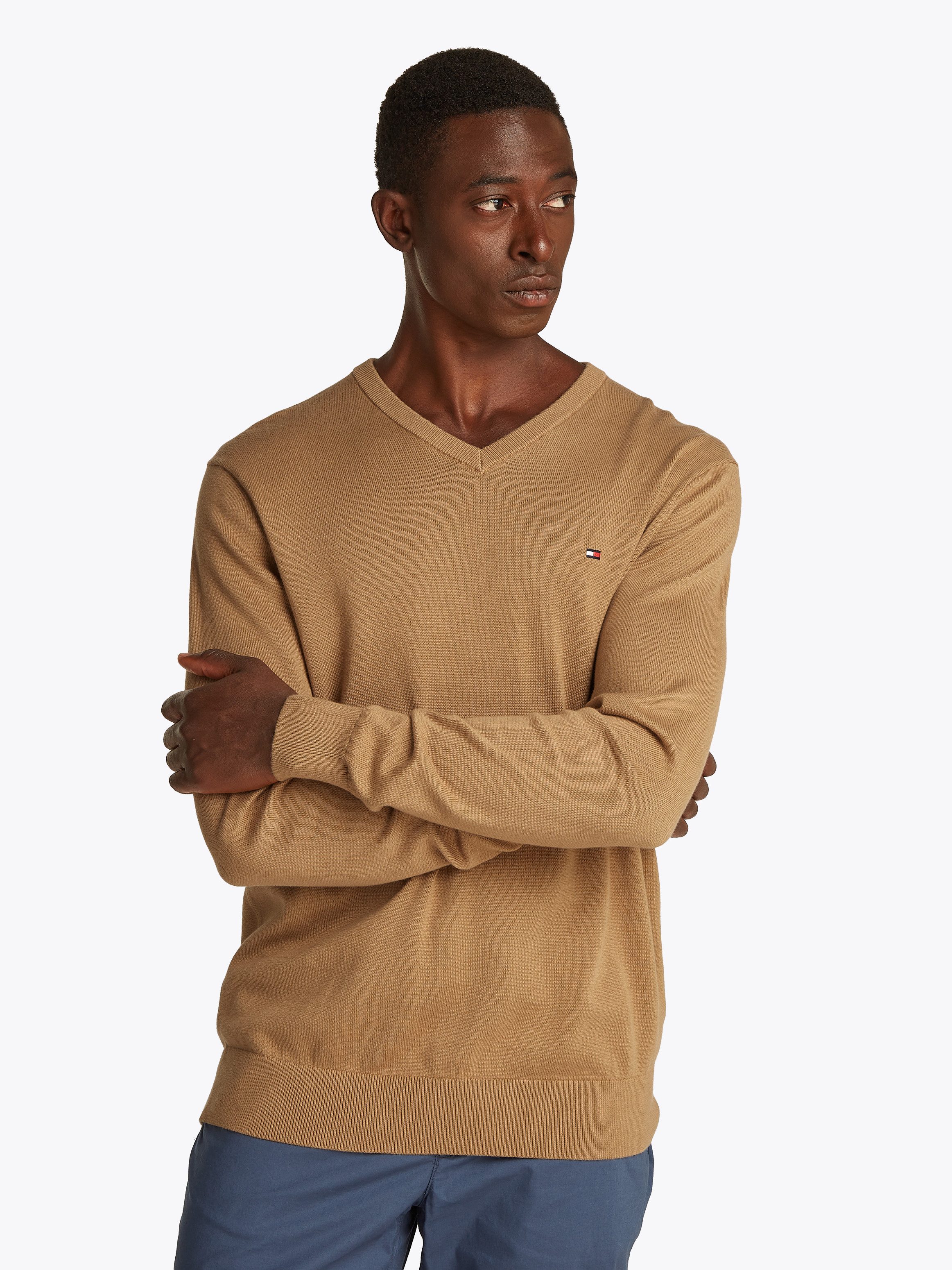 Tommy Hilfiger Gebreide trui ESSENTIAL COTTON V NECK