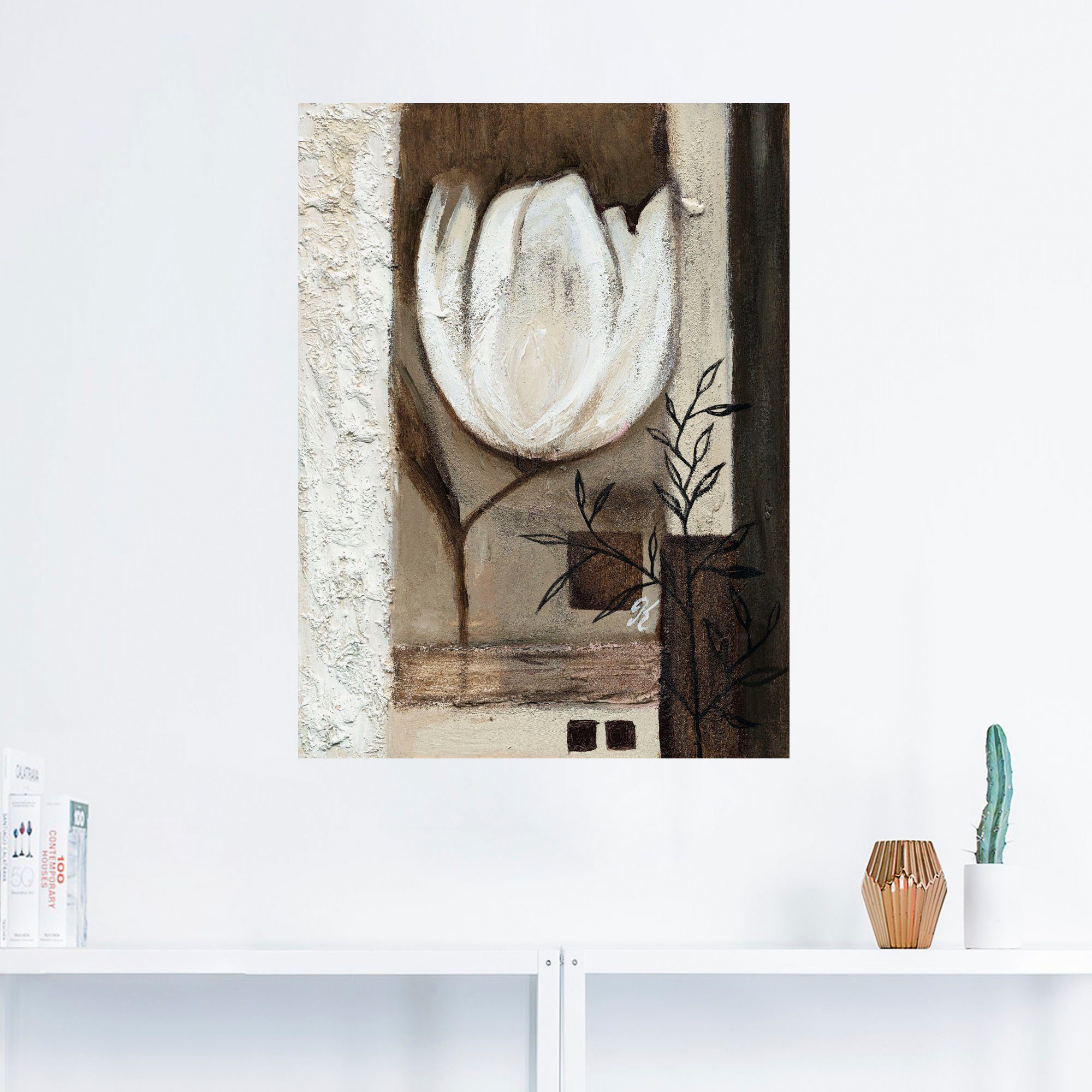 Artland Artprint Bruine tulpen II als artprint op linnen, muursticker in verschillende maten