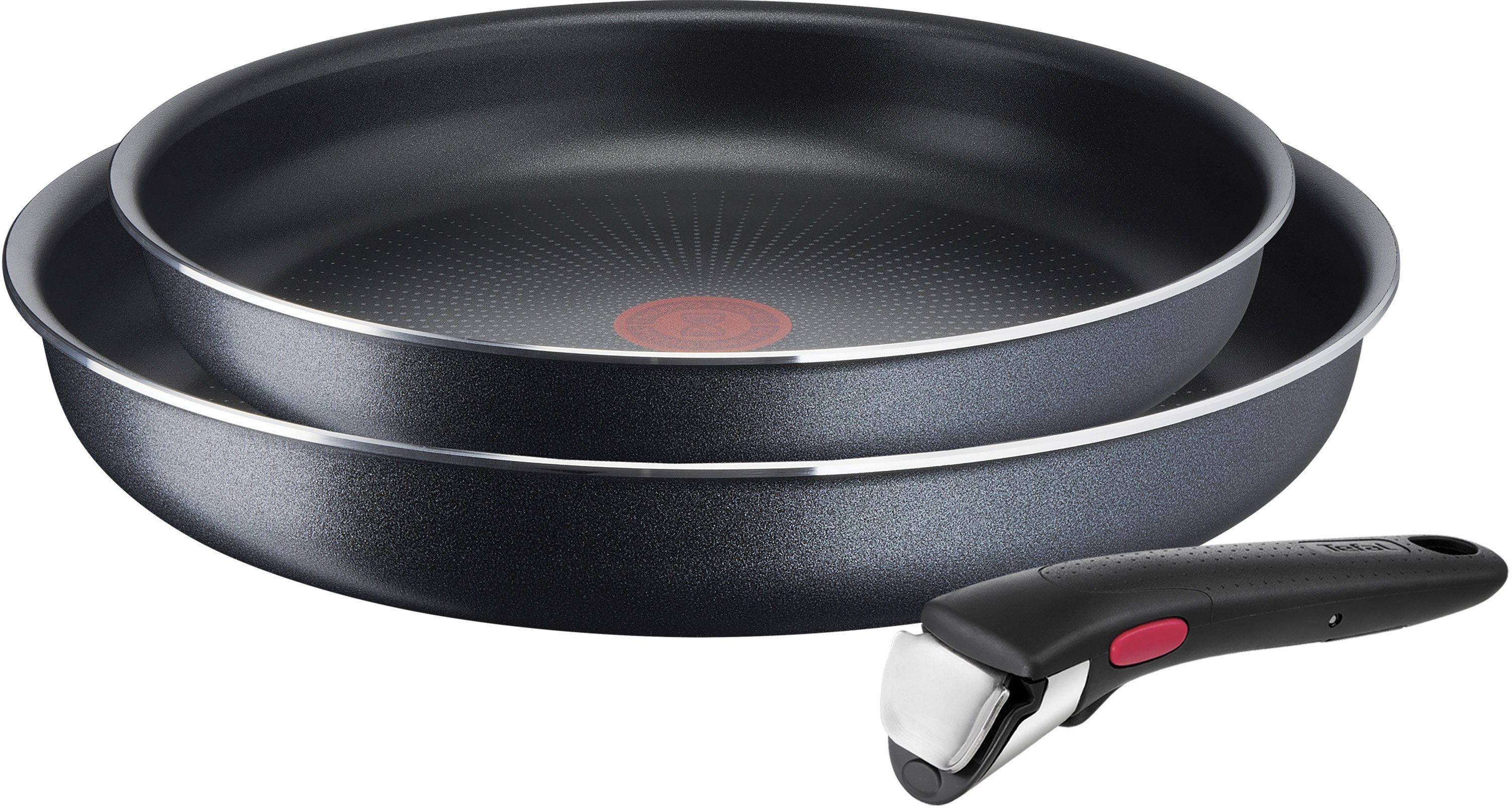 Tefal Pannenset Ingenio XL Force Anti-aanbak, afneembare handgreep, thermo-signaal, voor alle kookplaten behalve inductie (set, 3-delig) pannensets