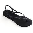 havaianas sandalen sunny ii met zacht teenbandje zwart