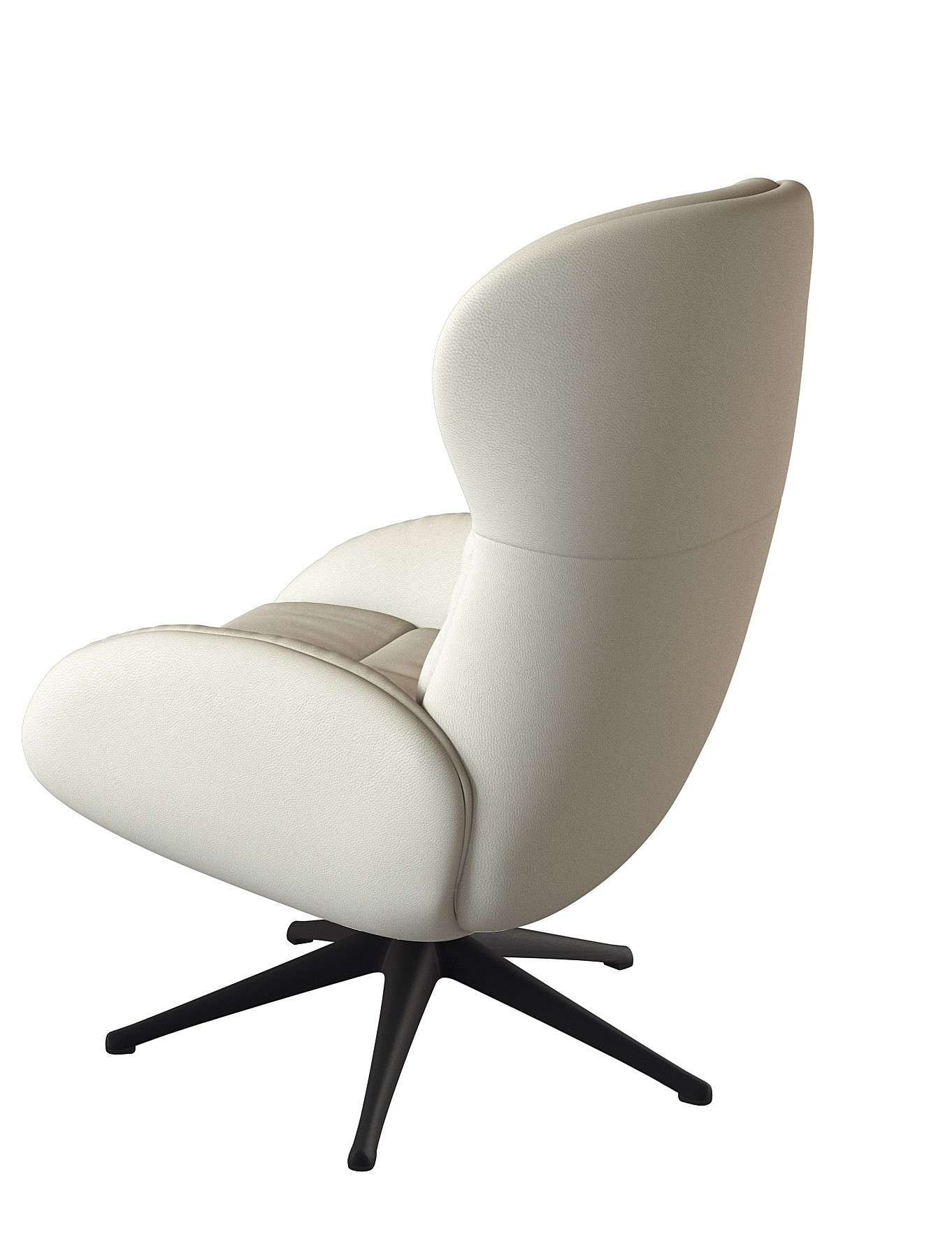 FLEXLUX Relaxfauteuil Haze, TV-stoel, fauteuil, stoffeerstoel Rugdeelverstelling, draaibaar, voet zwart