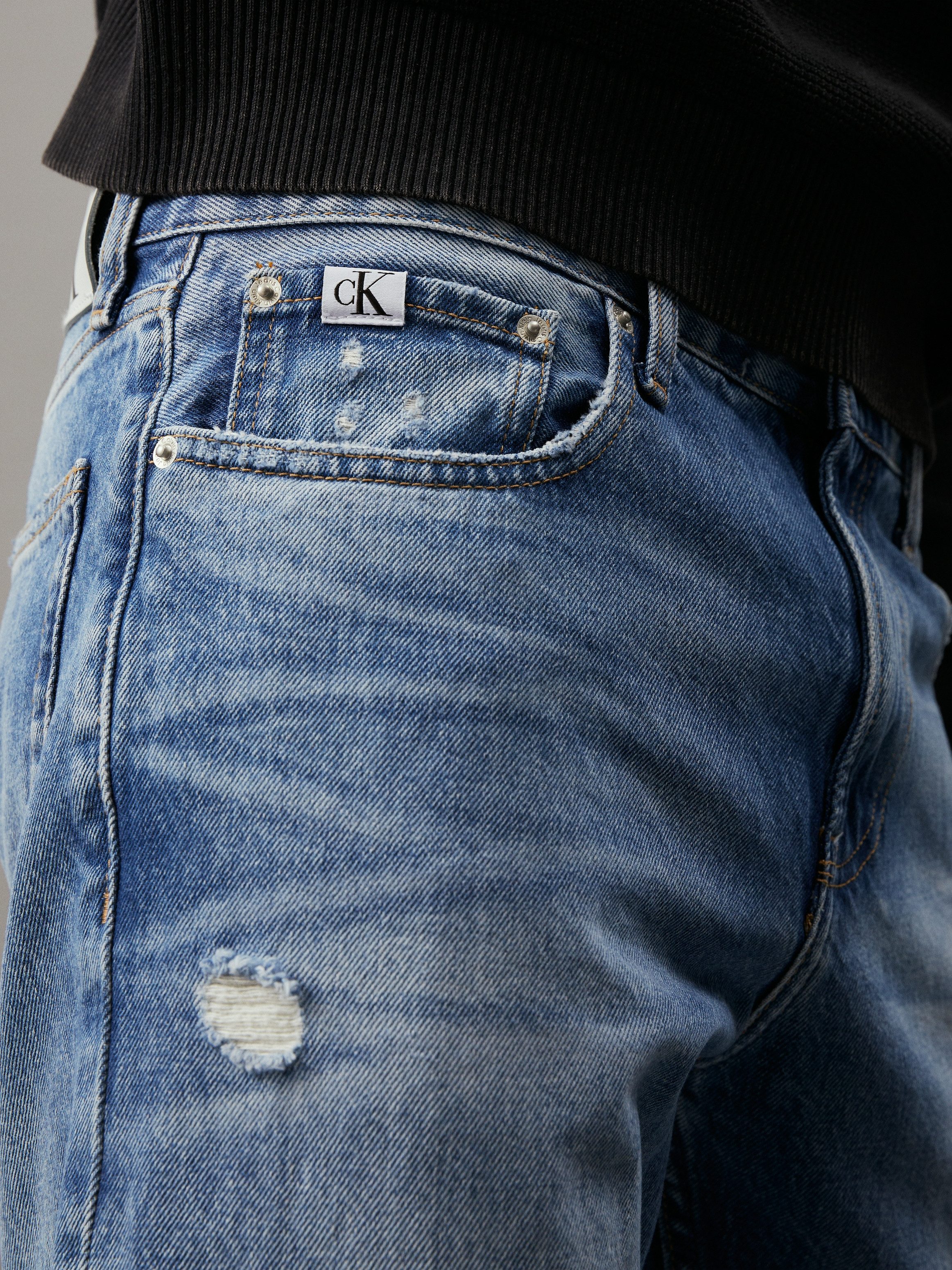 Calvin Klein Straight jeans Authentic Straight in een klassiek 5-pocketsmodel