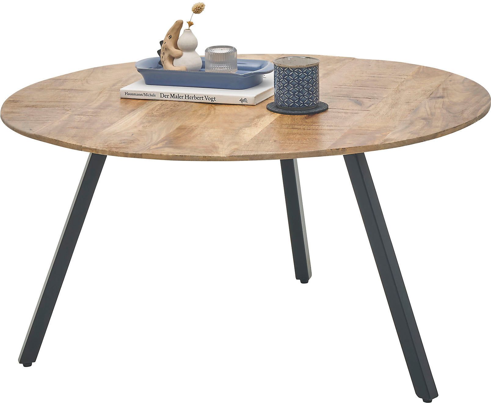 OTTO Stolkom Salontafel Gloria rond massief mango hout salontafels bruin