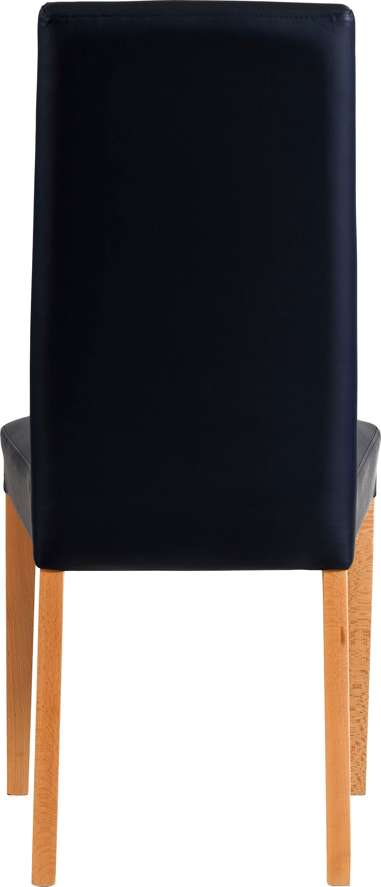 Home affaire Stoel Java Frame van massief hout, in een set van 2, ecru of donker (set, 2 stuks)