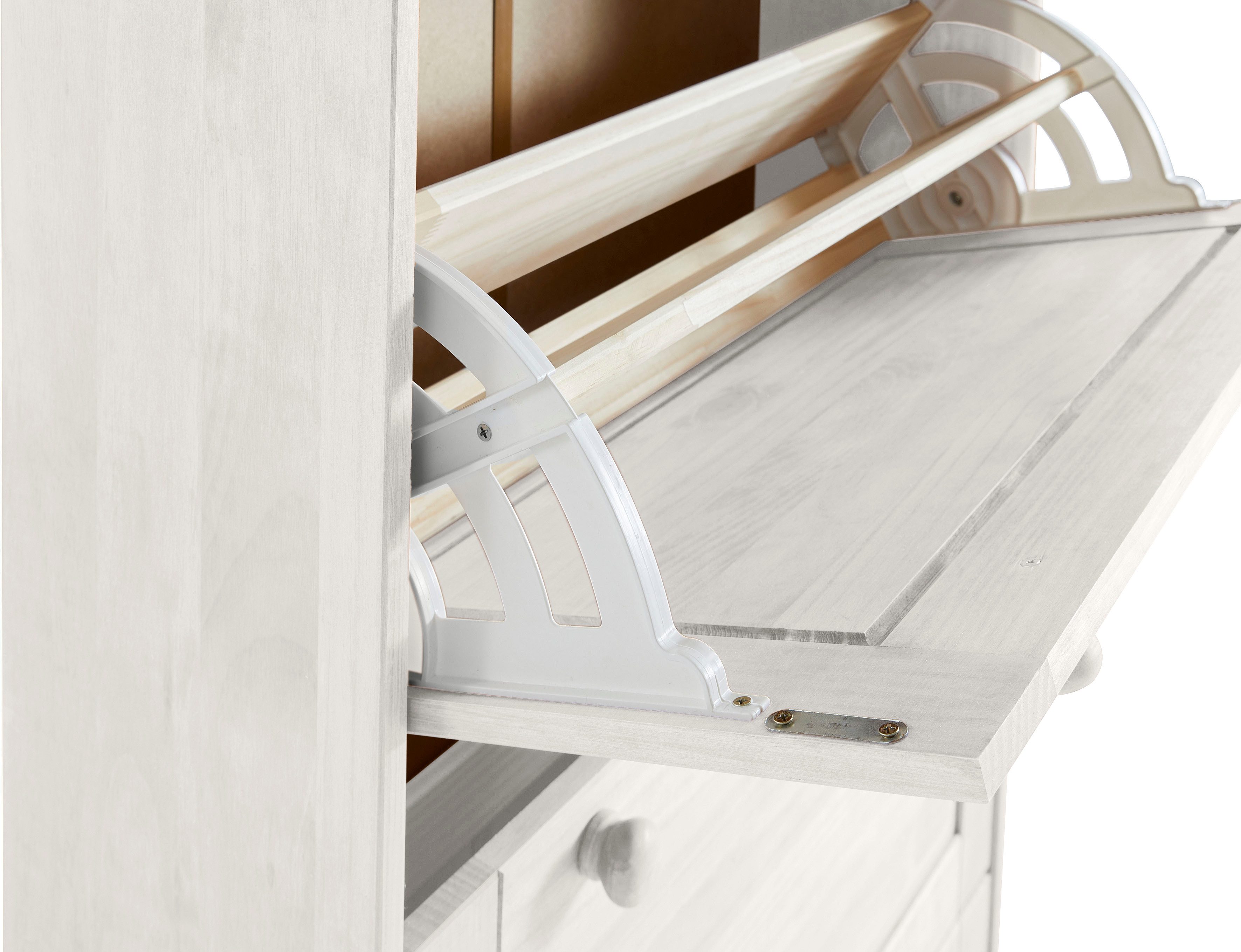 Home affaire Schoenenkast Lisa met 3 kleppen, hoogte 134 cm, breedte 75 cm