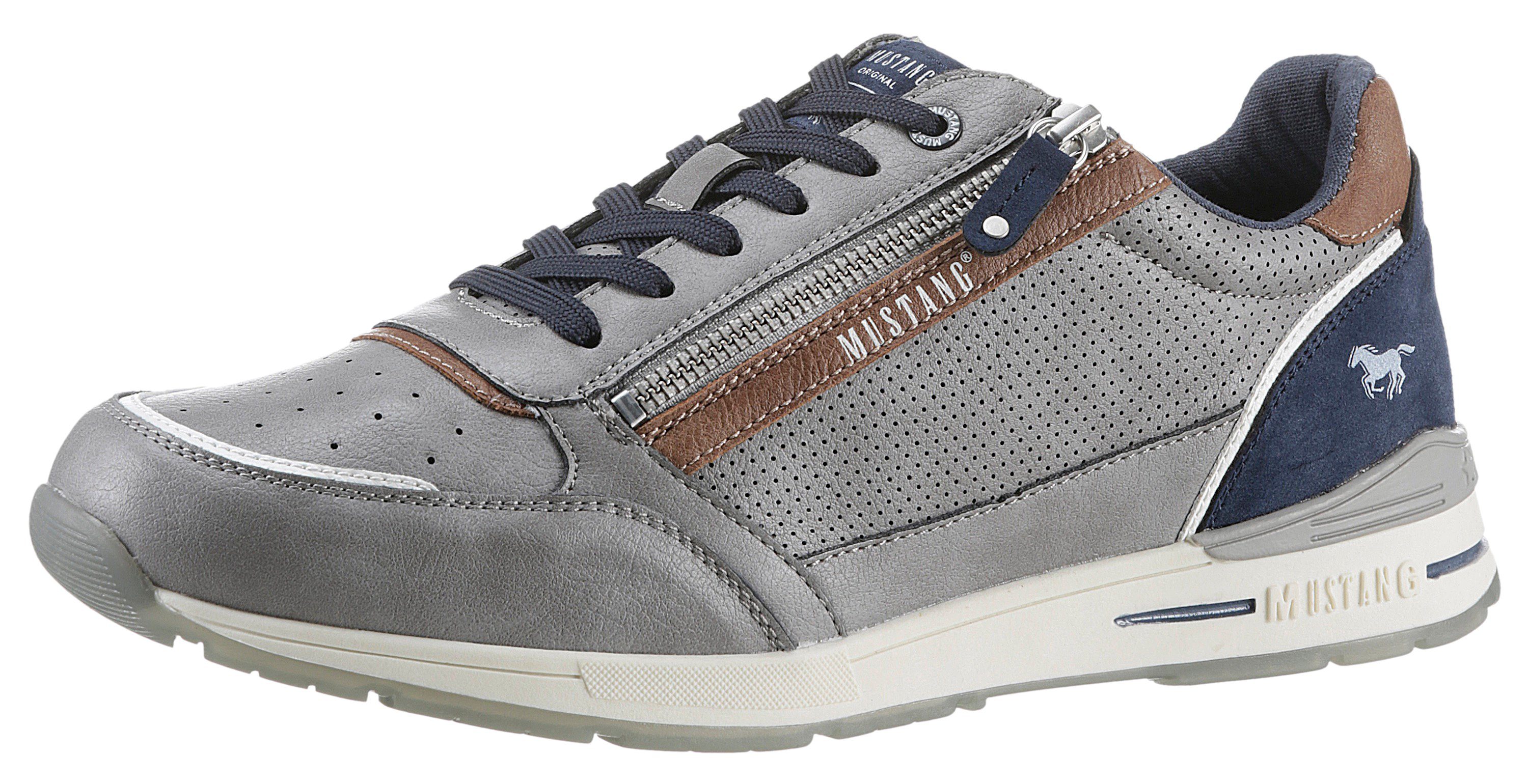 Mustang Shoes Sneakers met buitenrits, vrijetijdsschoen, lage schoen, veterschoen