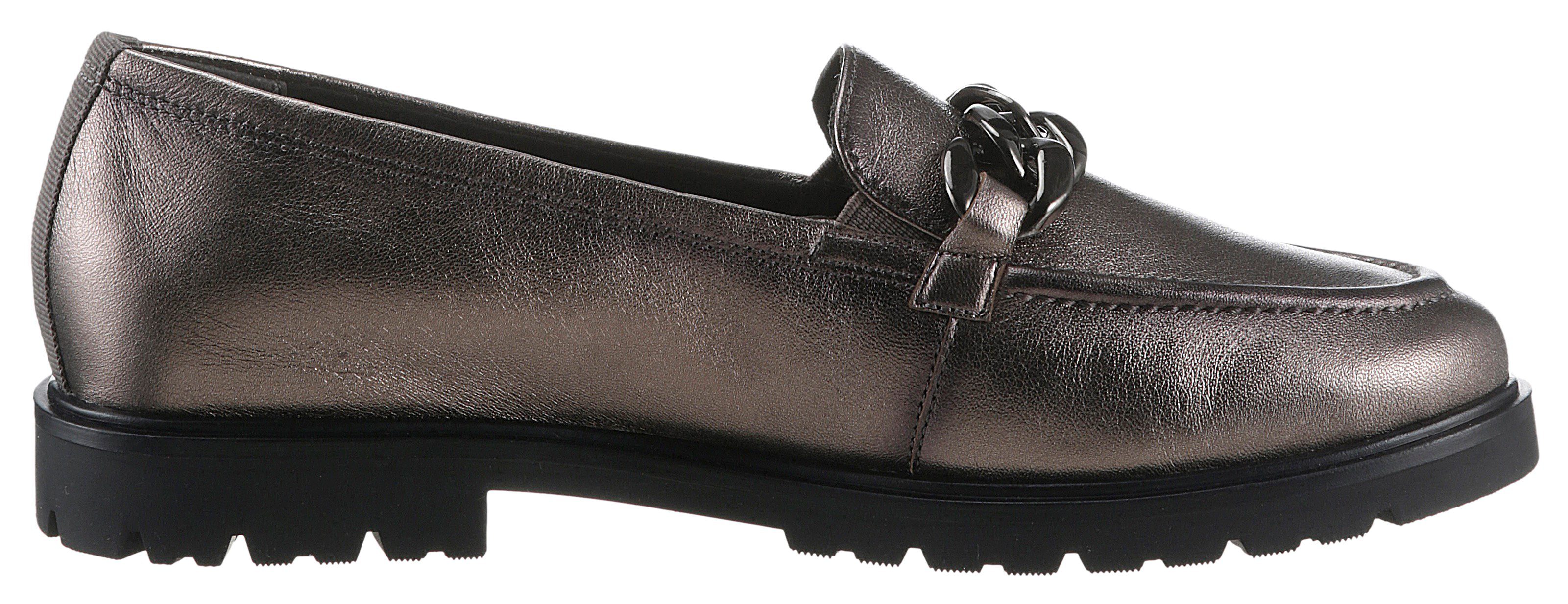 Tamaris Instappers loafer, lage schoen, instapschoen met elegante sierketting