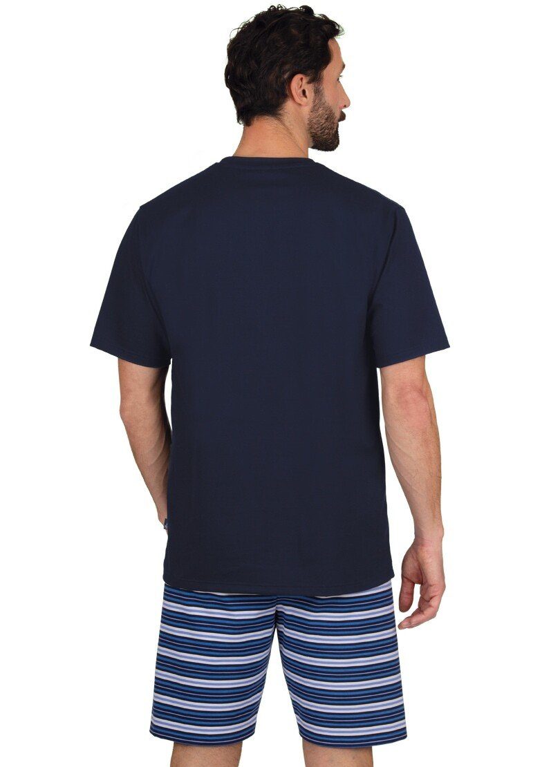 Trigema Pyjama TRIGEMA pyjama met korte broek en poezenmotief
