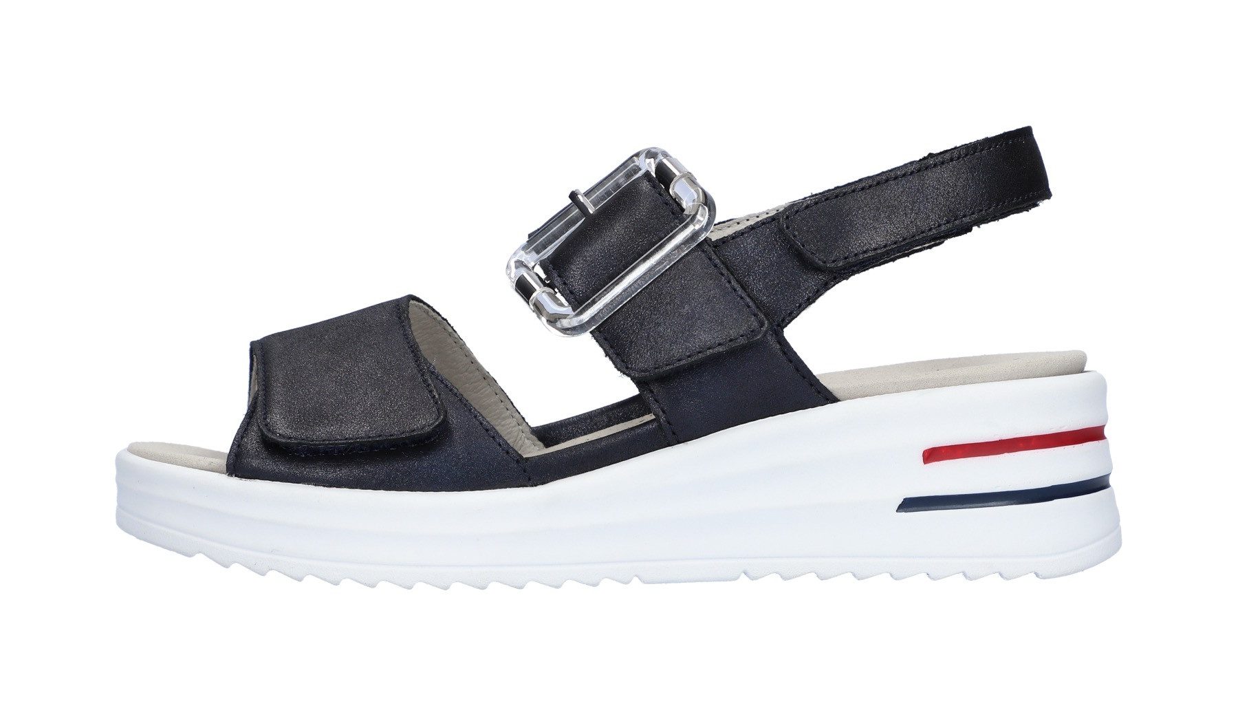Waldläufer Sleehaksandaaltjes H-Dina , klittenbandschoen, sandaal, zomerschoen in comfortbreedte h (= zeer breed)