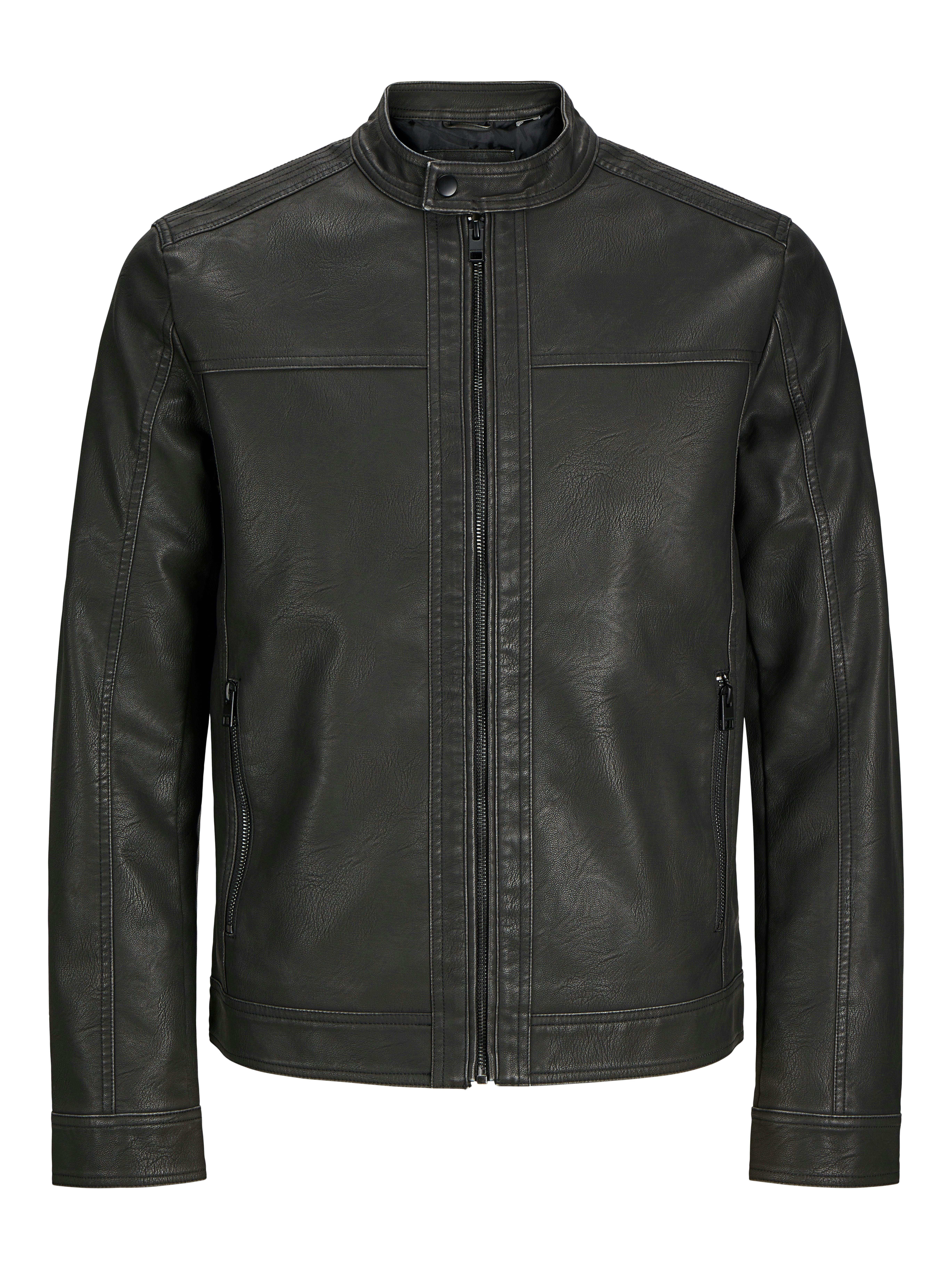 Jack & Jones Imitatieleren jack JJEWARNER WASHED PU JACKET NOOS